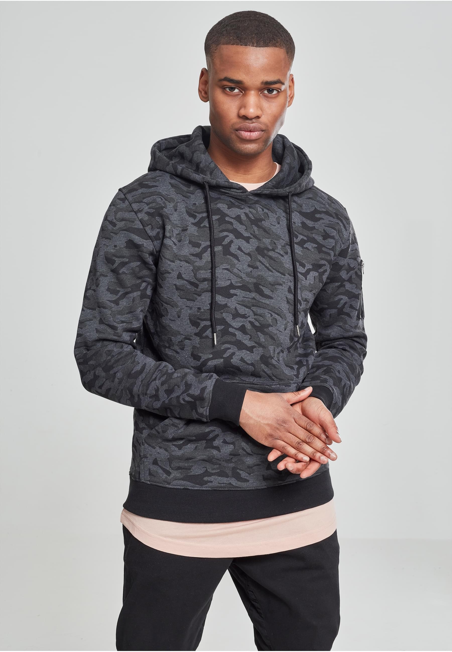 URBAN CLASSICS Sweatshirt »Urban Classics Herren Sweat Camo Bomber Hoody«, 1 Stk.
