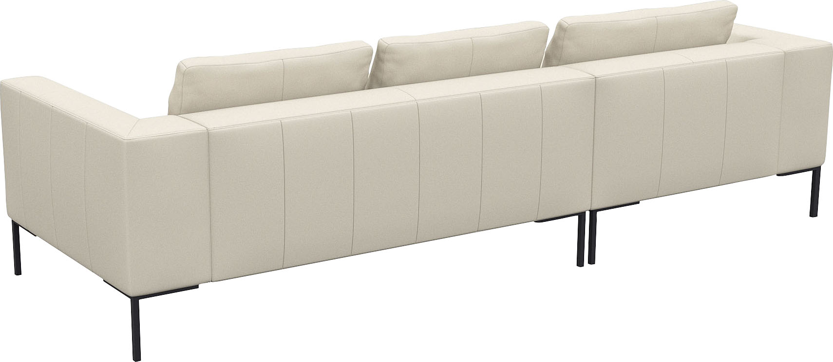 Thumbnail - FLEXLUX Ecksofa "Loano, toller Sitzkomfort, L-Form", modernes Sofa, frei im Raum stellbar, lose Kissen, Kaltschaum im Si...
