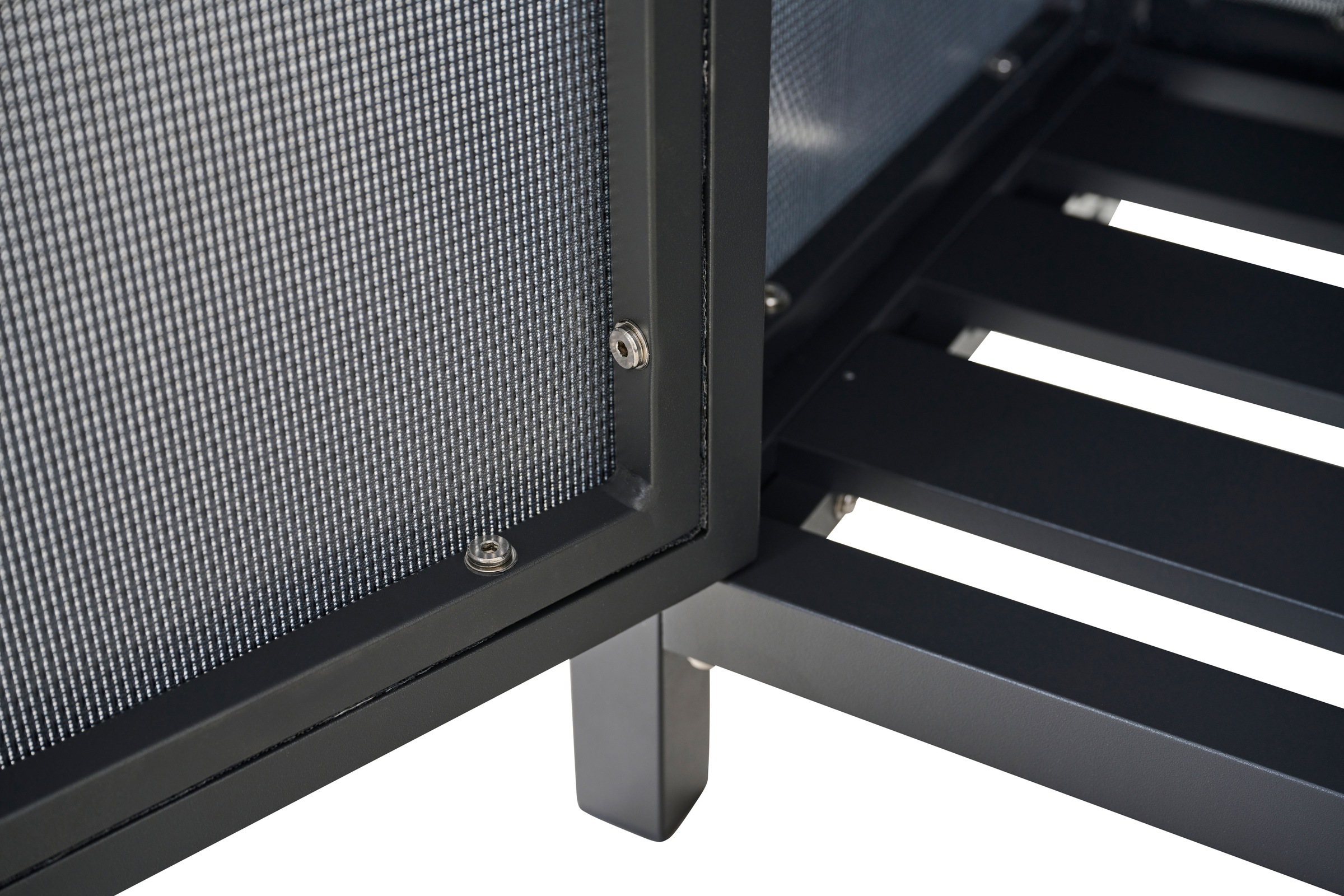 Siena Garden Gartentisch »PALMA Mittelelement mit Gitter« Aluminiumrahmen, Ranotex® Bezug dunkelgrau