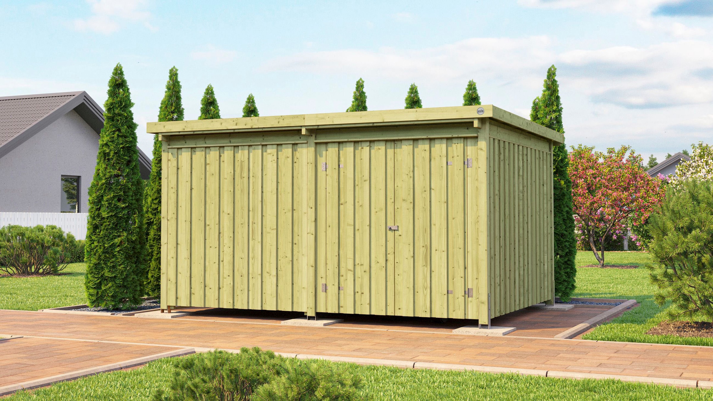 weka Gerätehaus »Lagerhaus 607 Variante 4, kdi, 20 mm«