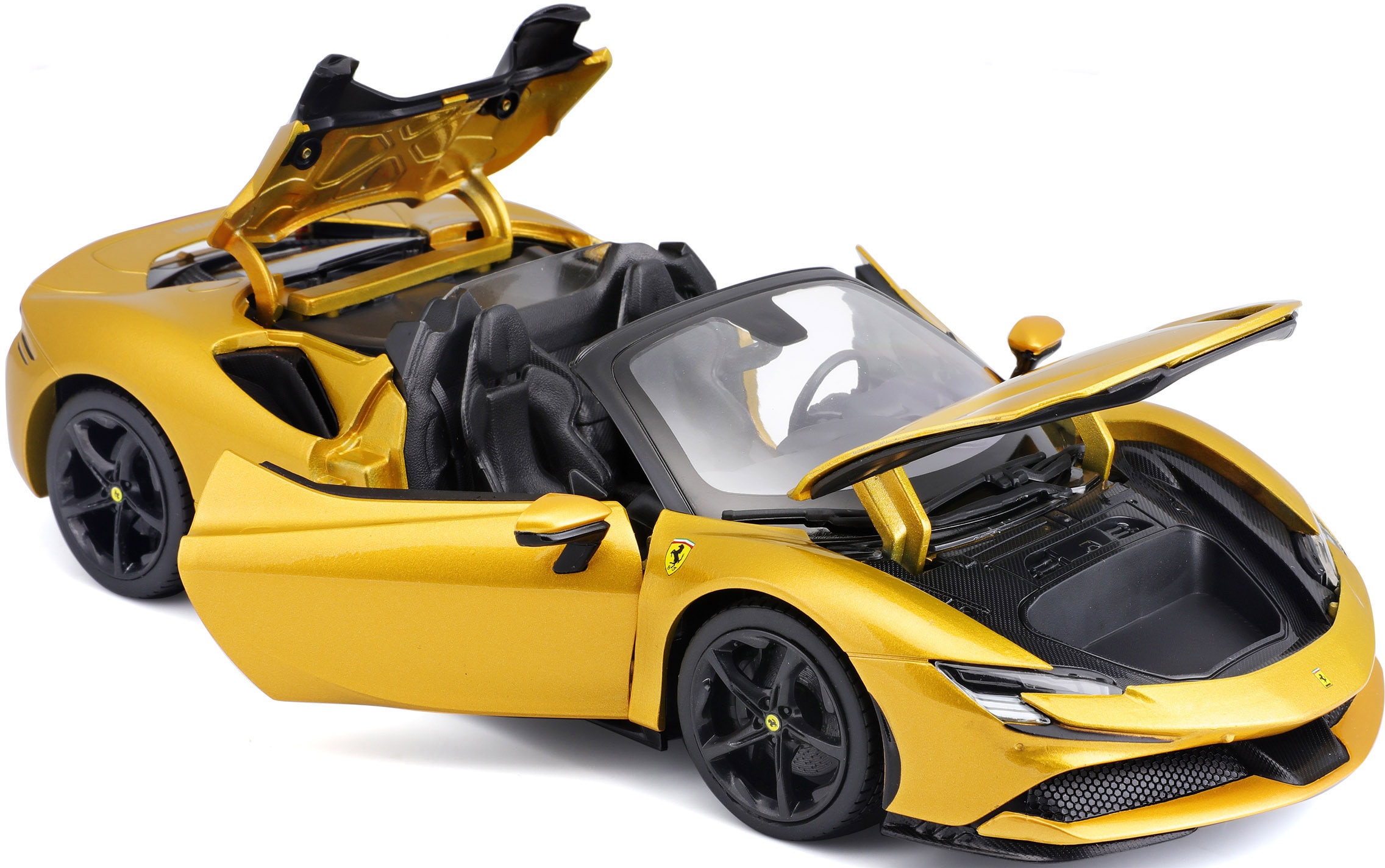 Bburago Sammlerauto »Ferrari SF90 Spider, goldfarben«, 1:18