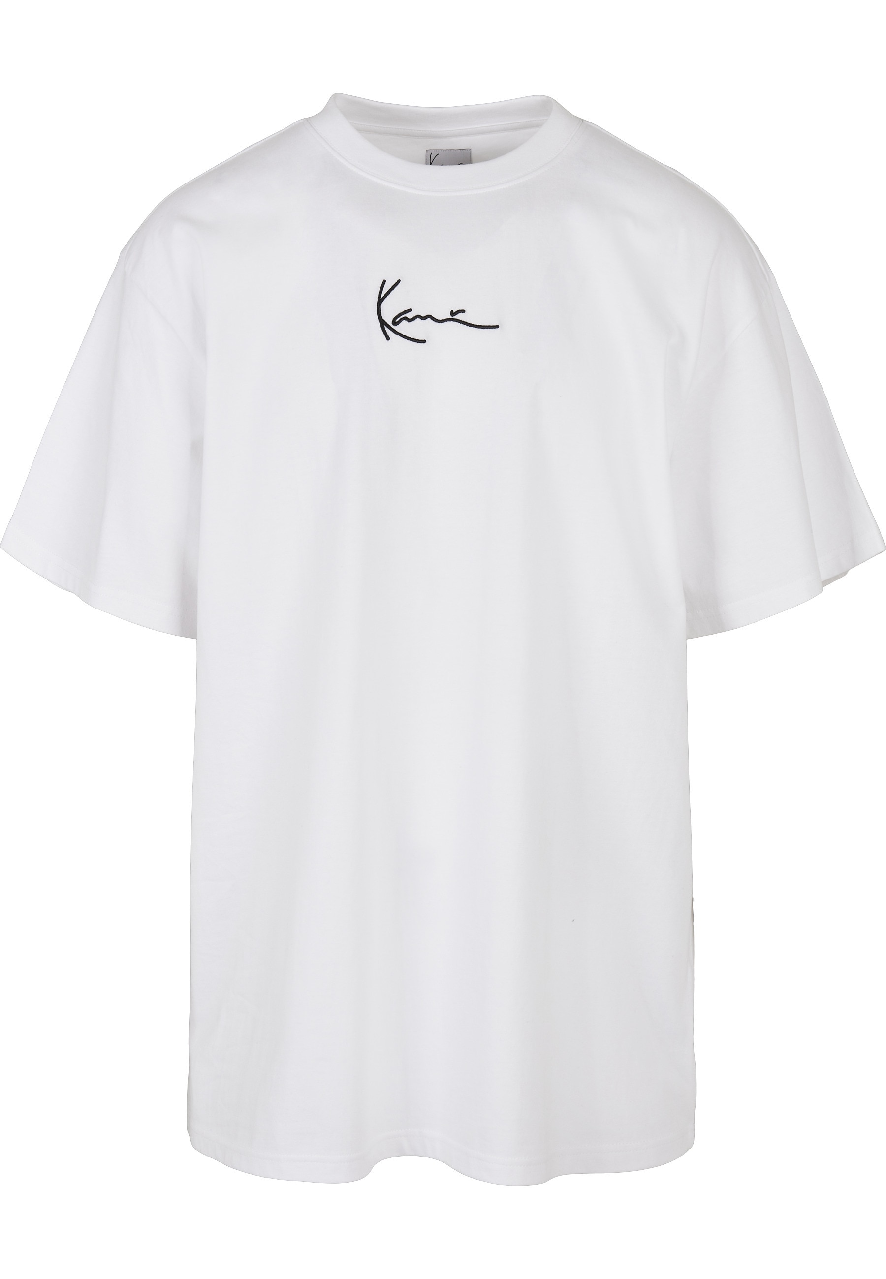 Karl Kani Kurzarmshirt "Karl Kani Herren KKMQ12002 SMALL SIGNATURE TEE WHT" 1 Stk.