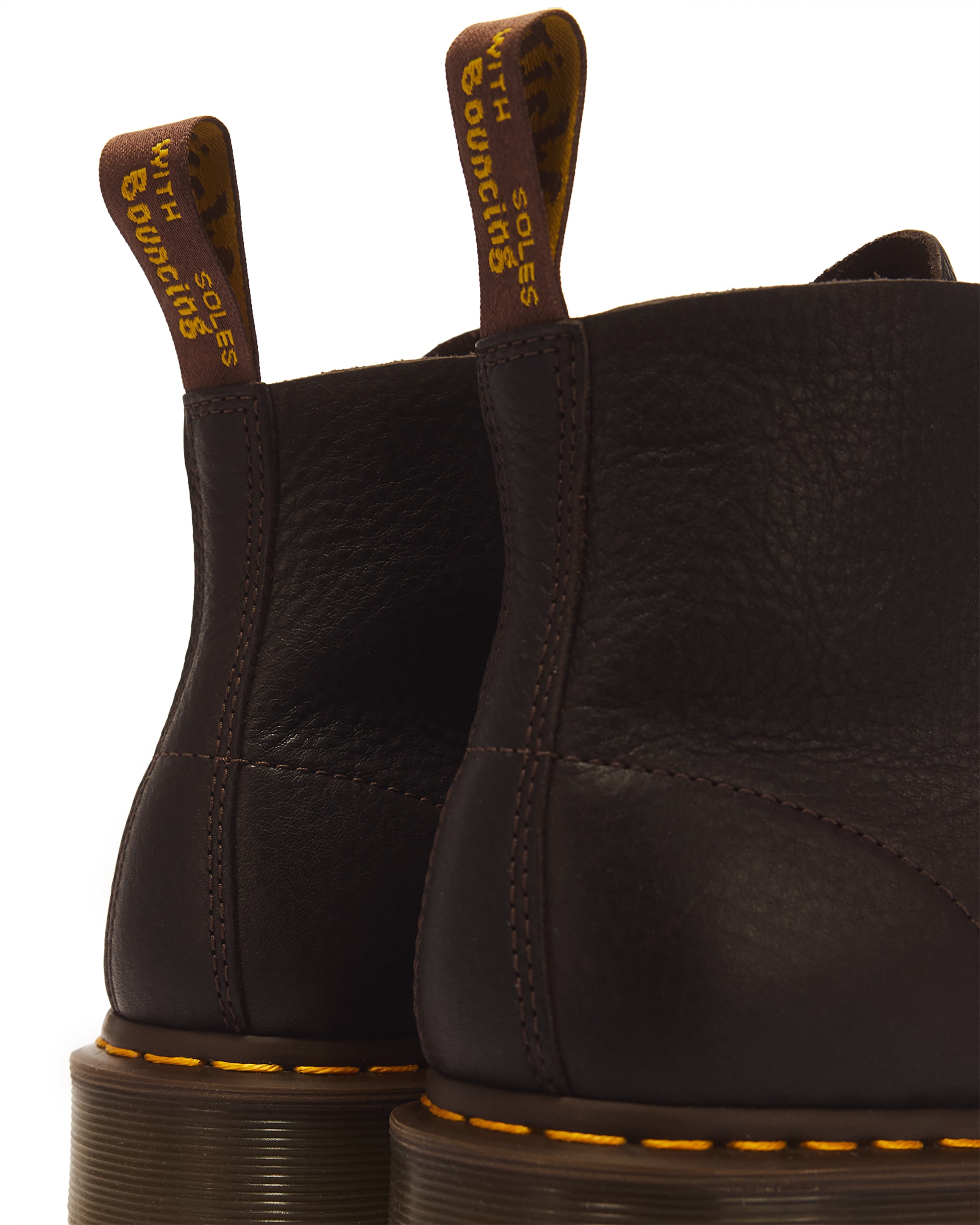 DR. MARTENS Schnürboots »101 Ub Dark Brown Ambassador«  Schnürstiefelette mit typisch gelber Rahmennaht