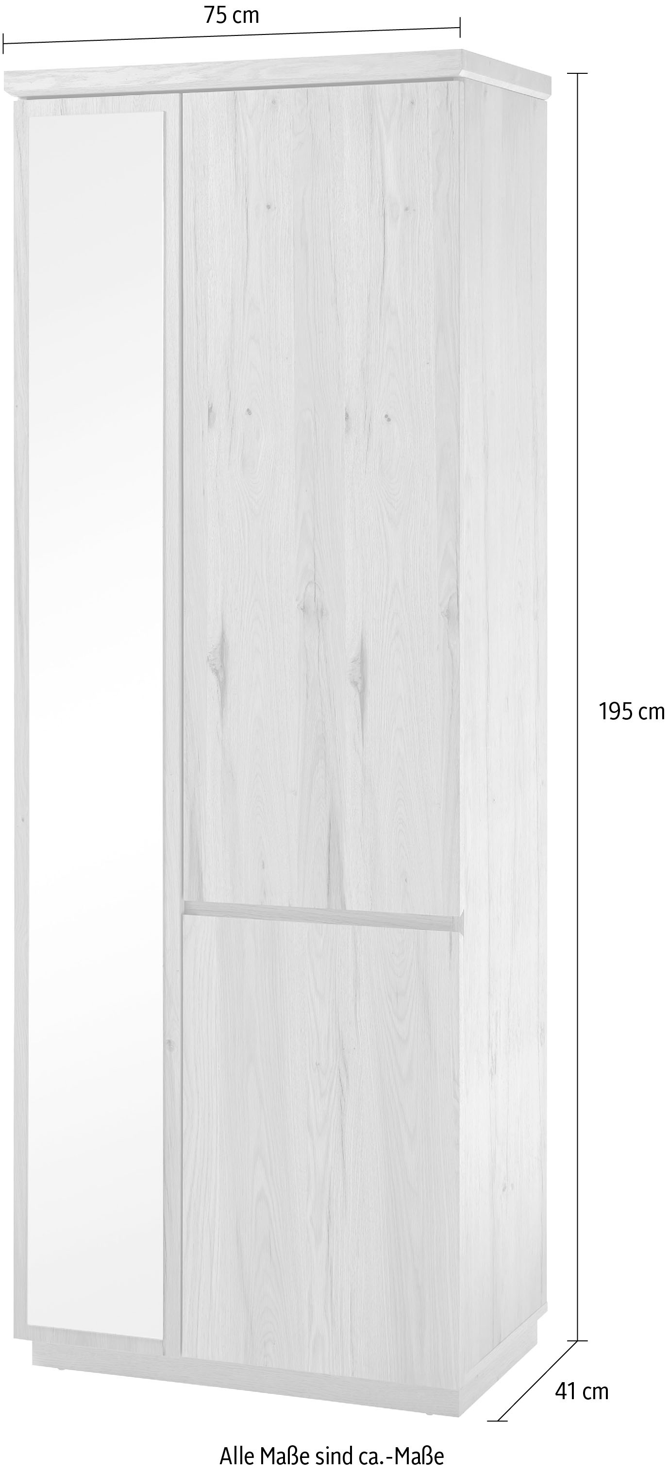MCA furniture Garderobenschrank »Yorkshire«, Breite ca. 75 cm | BAUR