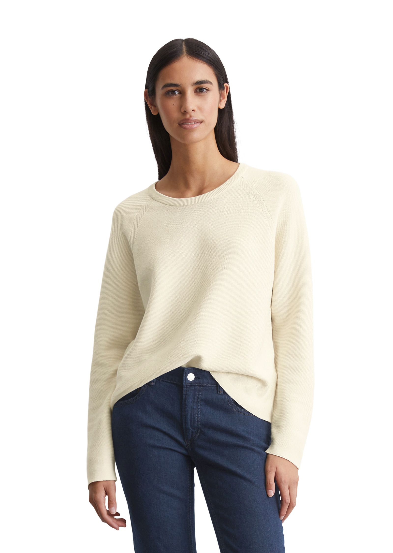 Marc O'Polo DENIM Strickpullover »aus reinem Organic Cotton«