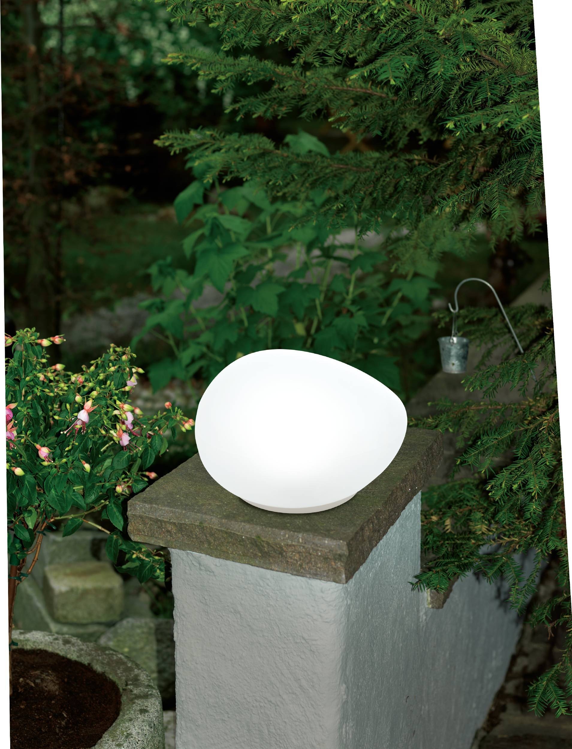 EGLO LED Solarleuchte »Z_Solar Solarlampe, Außenleuchte Terasse, Außenbeleuchtung, Lampe« LED-Modul 1 Stk. Warmweiß Solarlampe, IP44 spritzwassergeschützt, Außenlampe, Lampe für Außen