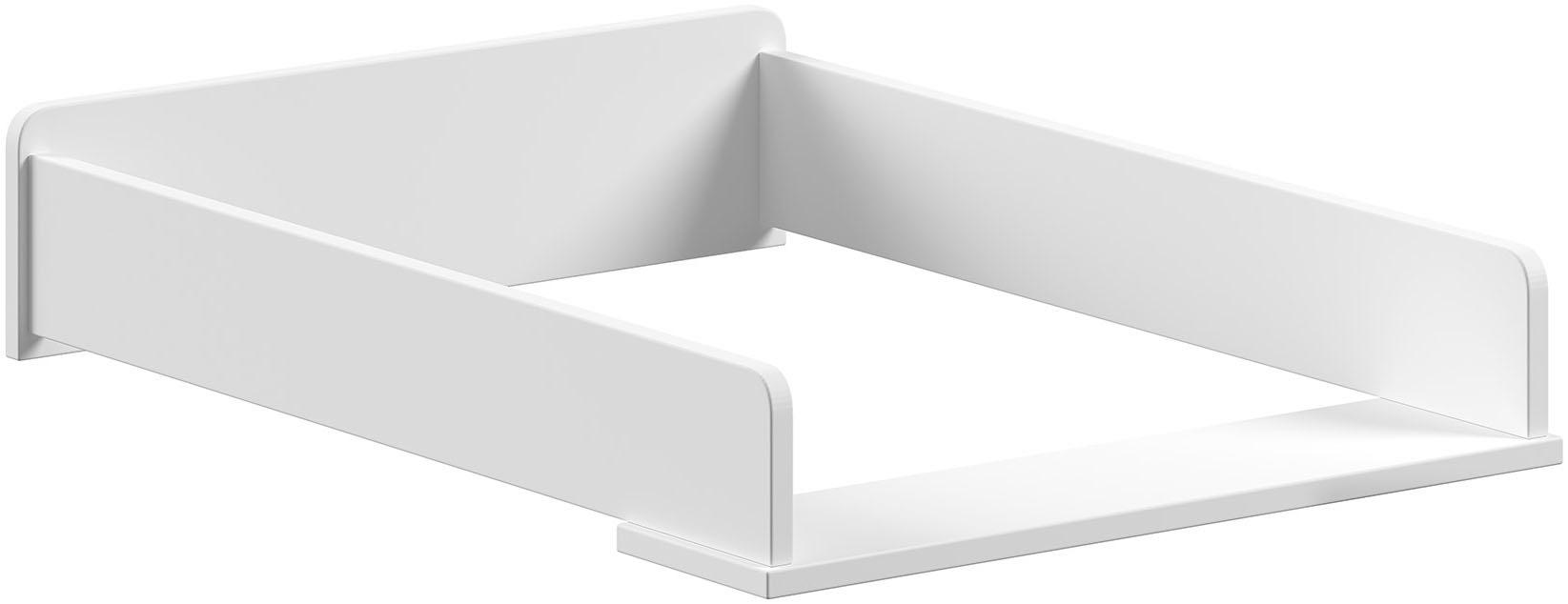 Vipack Babymöbel-Set »Set best. aus Babybett 60/120, Kommode 3 Schubladen und Wickelaufsatz«, (3 tlg.), in gradlinigem Design, pflegeleichte lackierte Oberfläche in Weiß