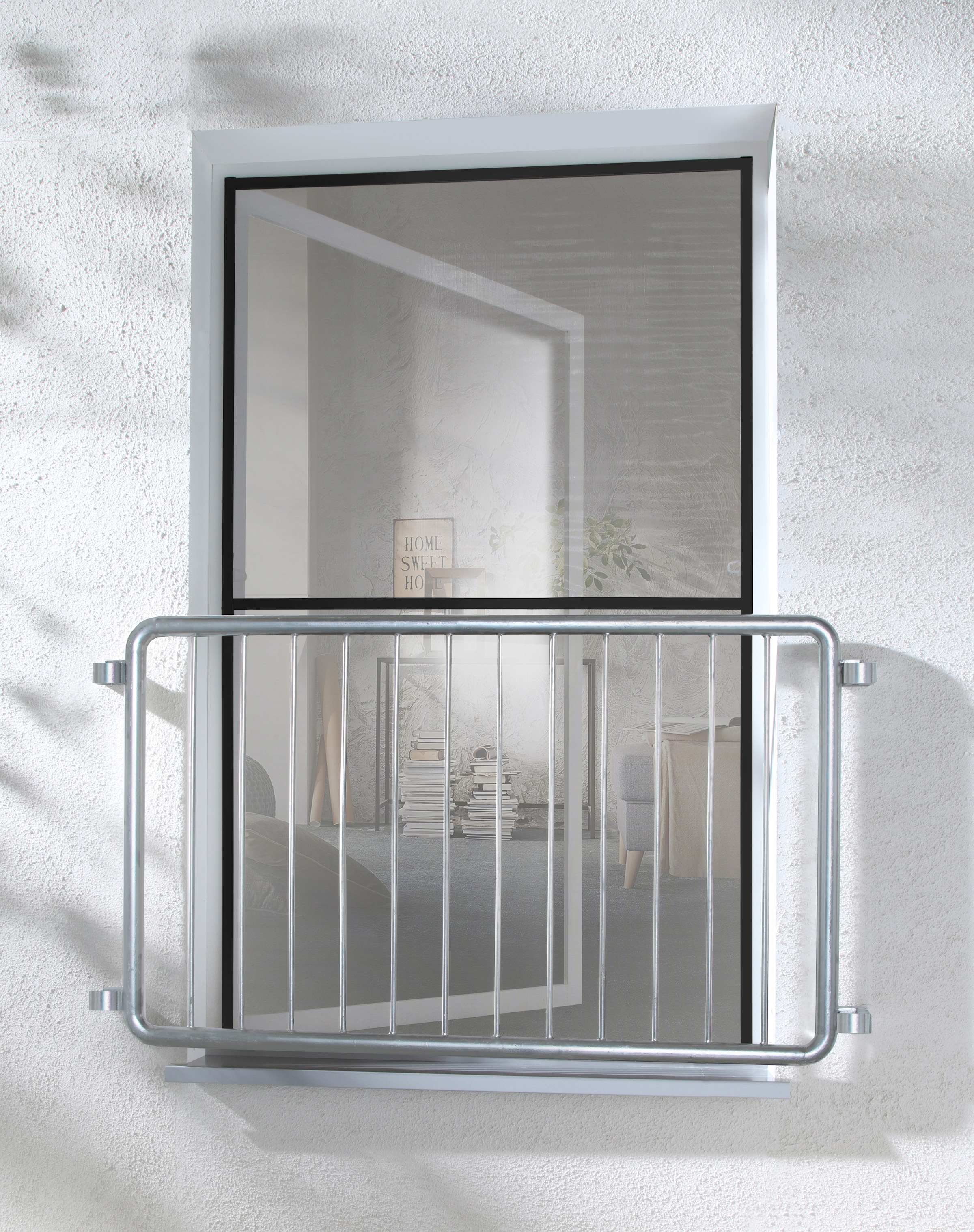hecht international Insektenschutz-Fensterrahmen »MASTER SLIM XL«, anthrazit/anthrazit, BxH: 130x220 cm