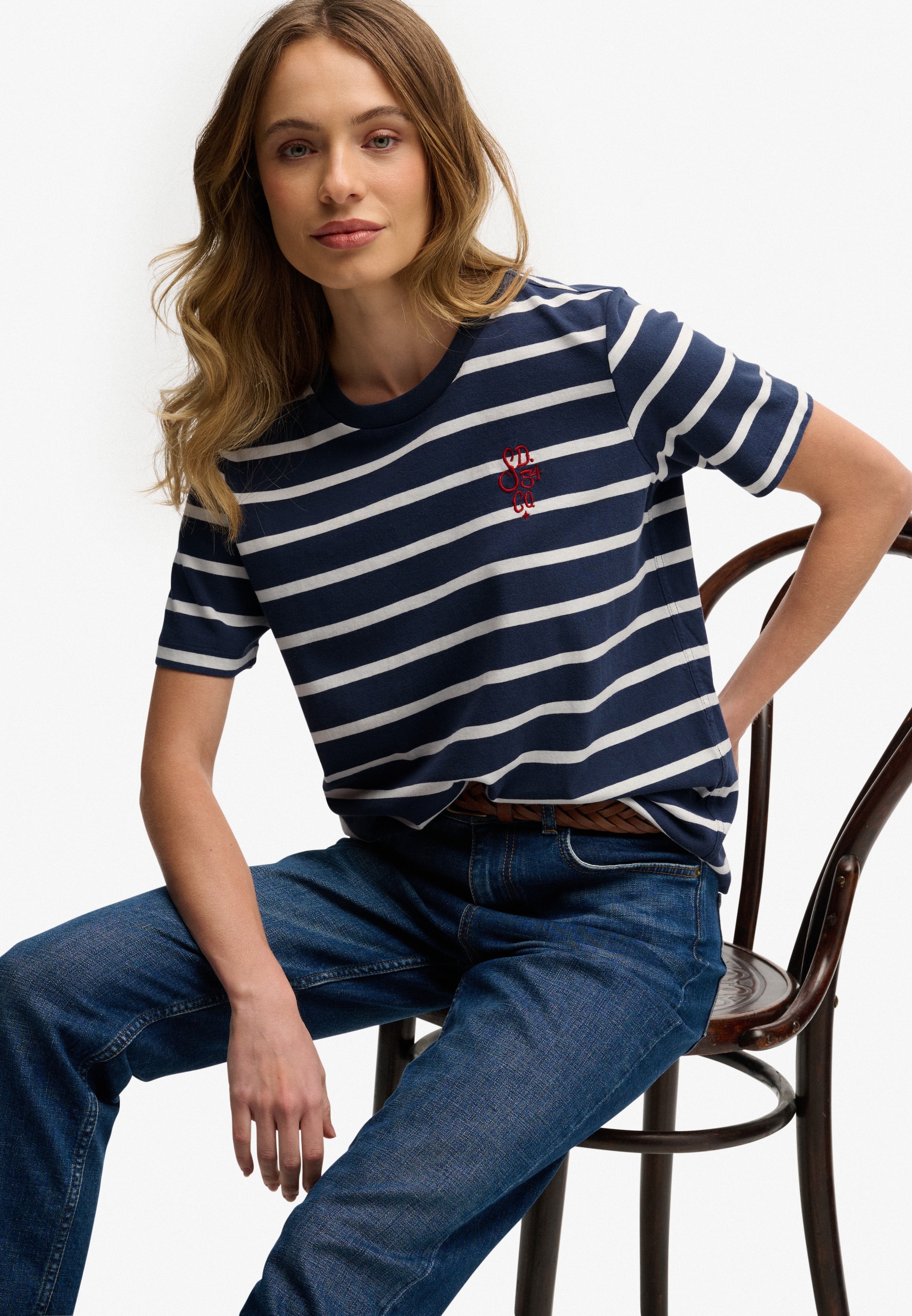 Superdry Kurzarmshirt »Heritage Hamptons Stripe Tee«