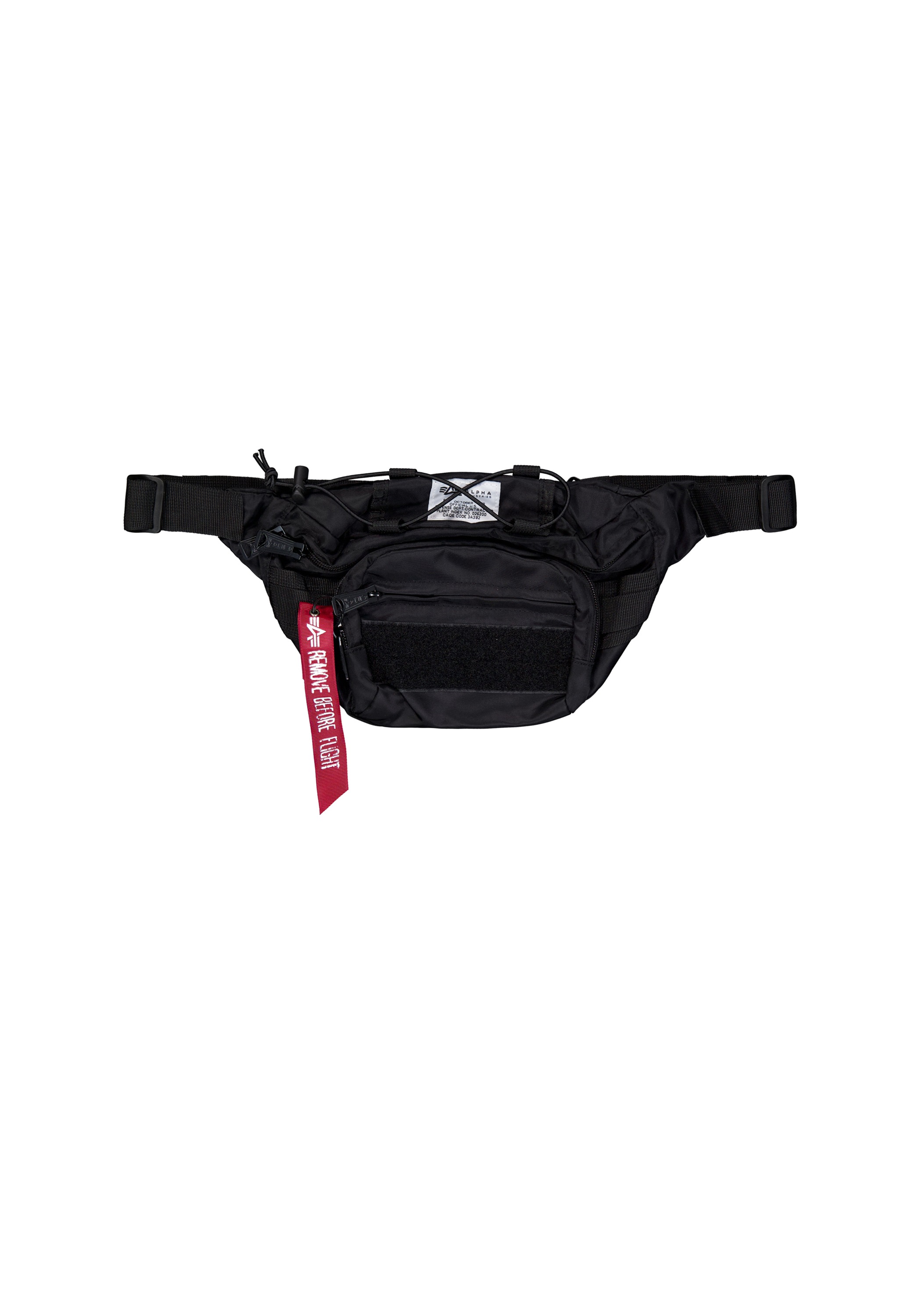 Gürteltasche "Tactical Waist Bag", ALPHA INDUSTRIES, schwarz, Obermaterial: 100% Nylon, Futter: 100% Nylon, Taschen