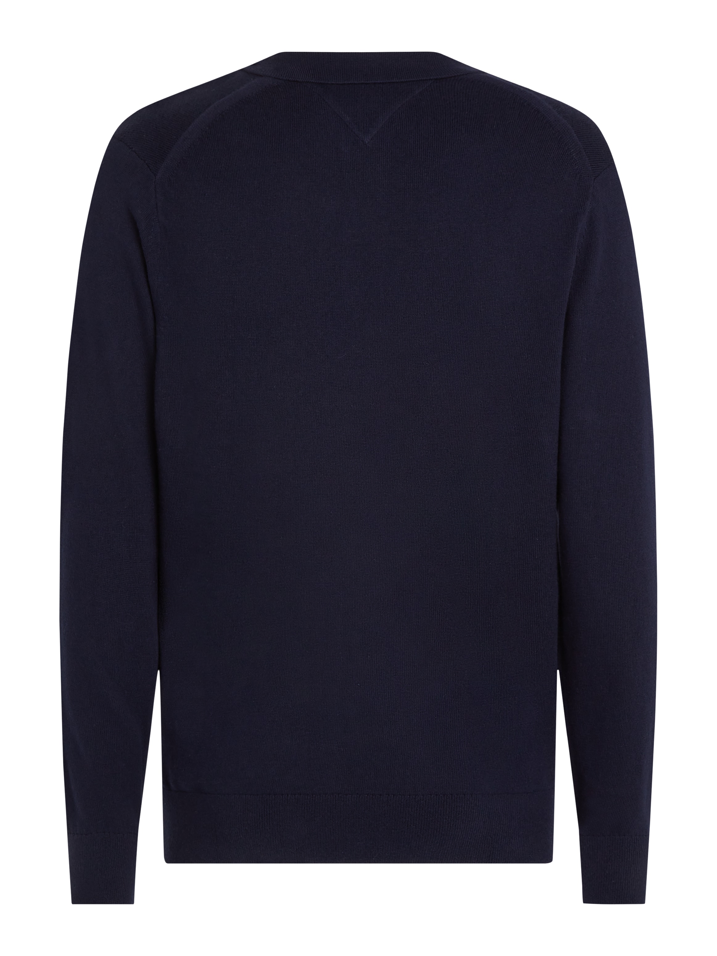 Tommy Hilfiger Polokragenpullover »PIMA ORG CTN CASHMERE LS POLO«, Flag-Stickerei auf Brust