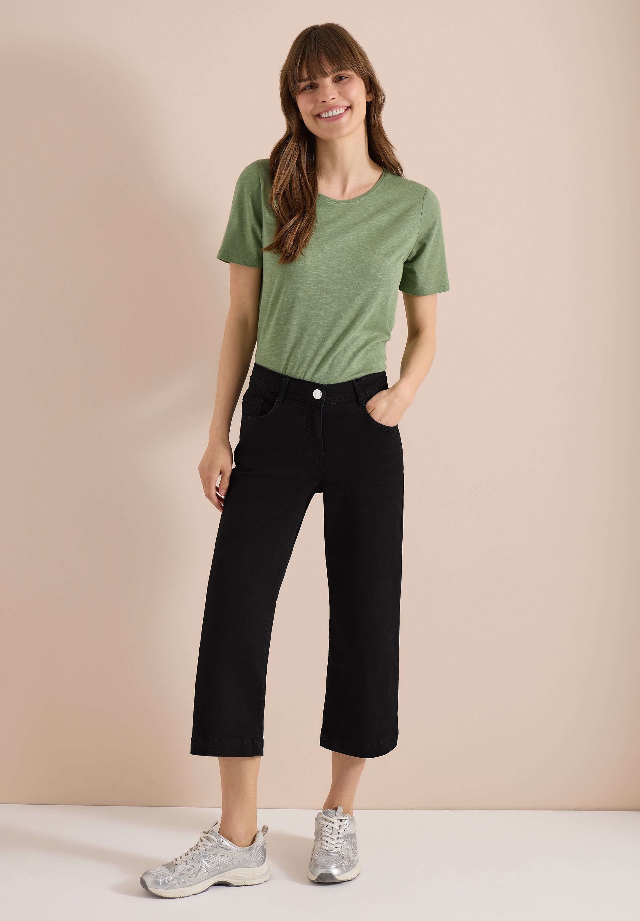 Cecil Loose-fit-Jeans in 3/4-Länge