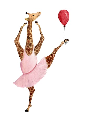 queence Paveikslas ant drobės »Ballerina Giraf...