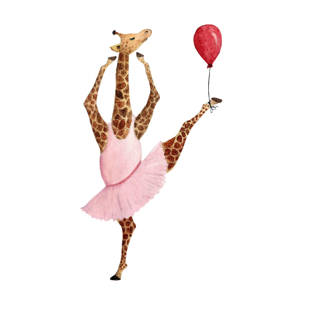 queence Leinwandbild »Ballerina Giraffe«