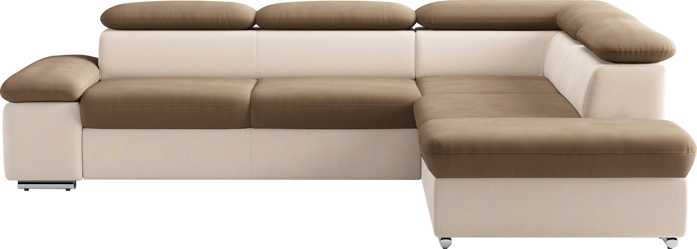 sit&more Ecksofa "Valantine L-Form, B: 272 cm, Armteilverstellung, Kopfteilverstellung" optional Schlaffunktion, Komfortsofa, modern