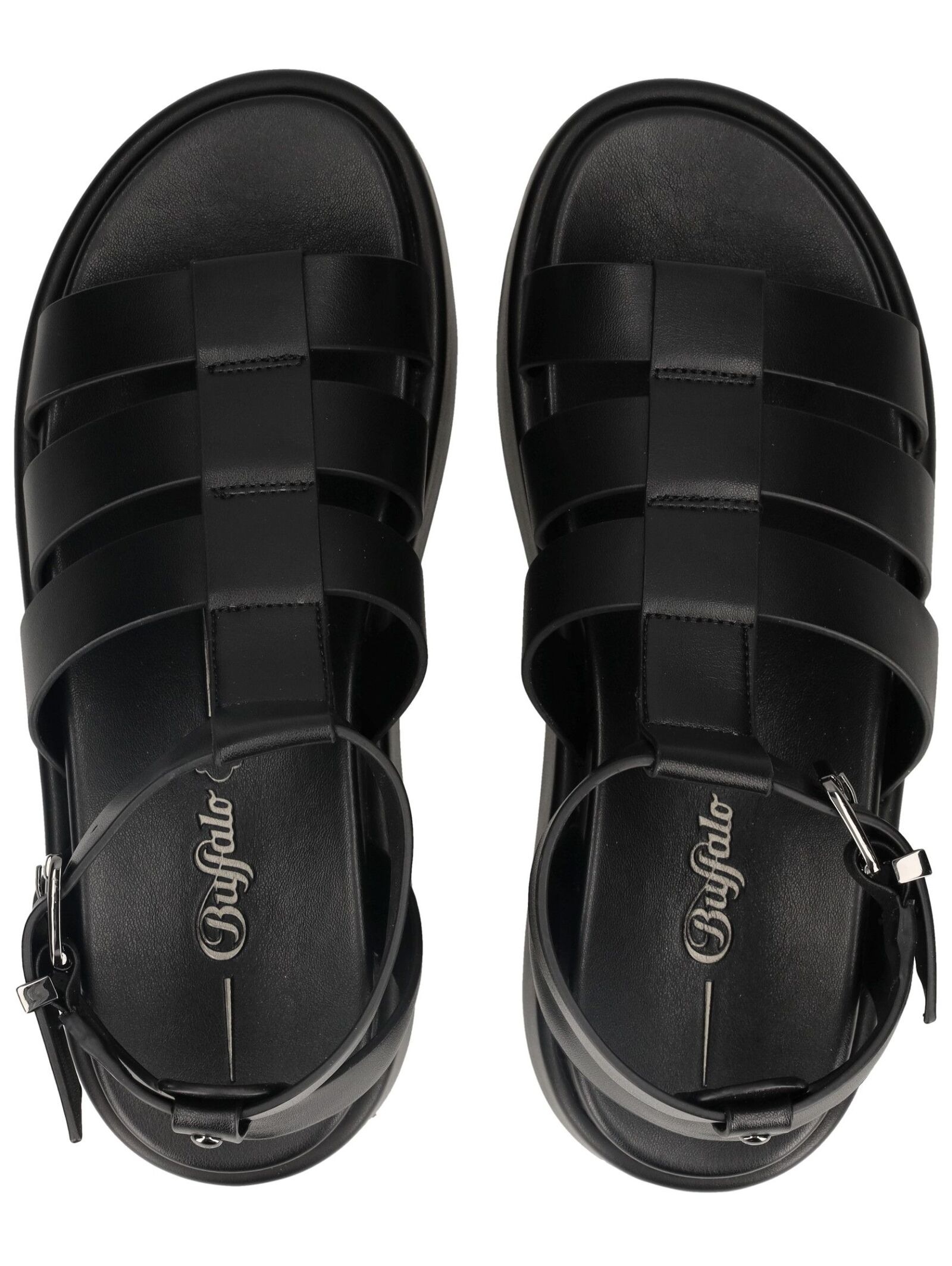 Buffalo Plateausandaletten »Buffalo Sandalen Lederimitat«