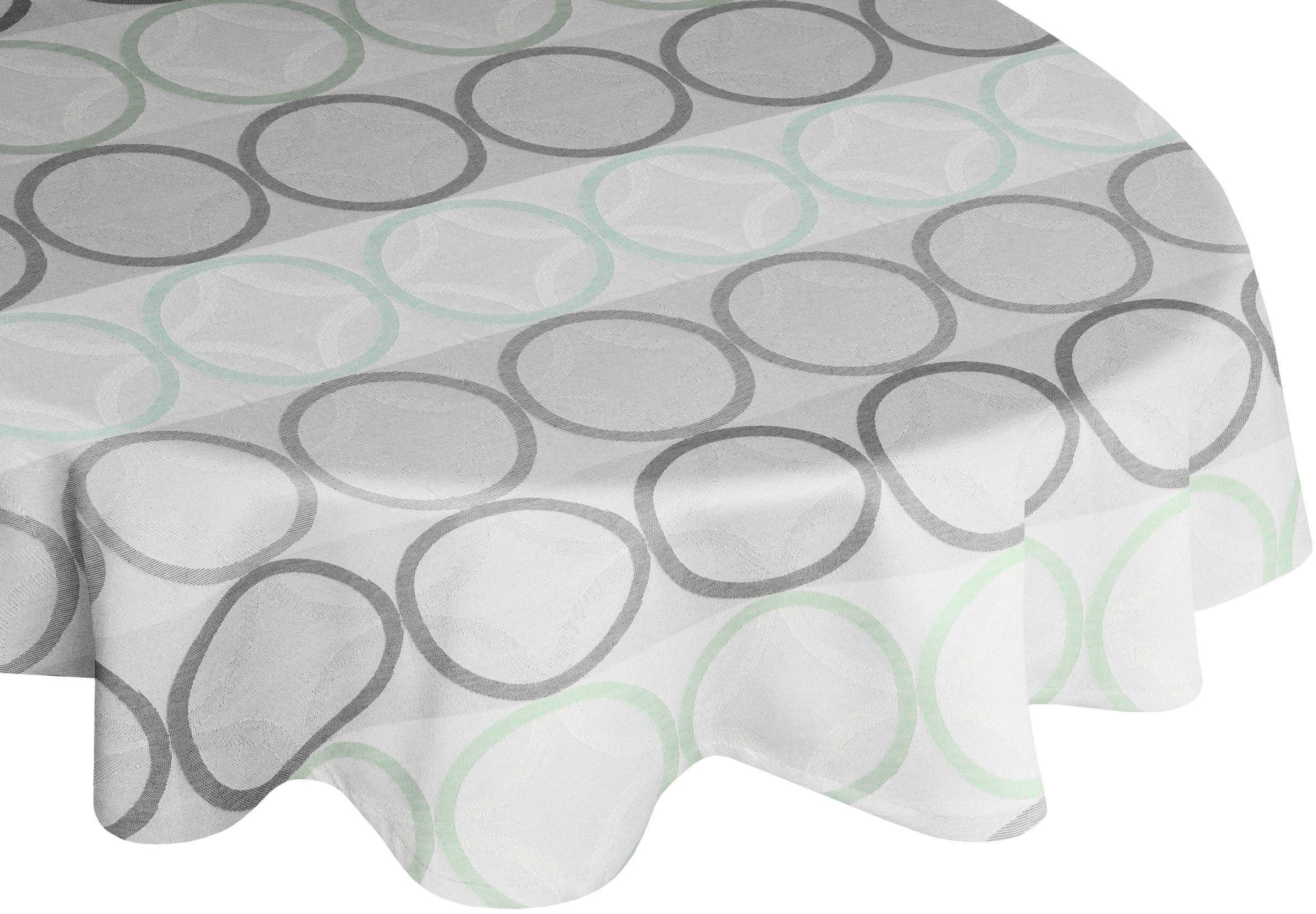 Tischdecke WIRTH, B:130cm L:190cm, grün, Baumwolle, Polyester, Tischdecken, "ZIRBELLO"