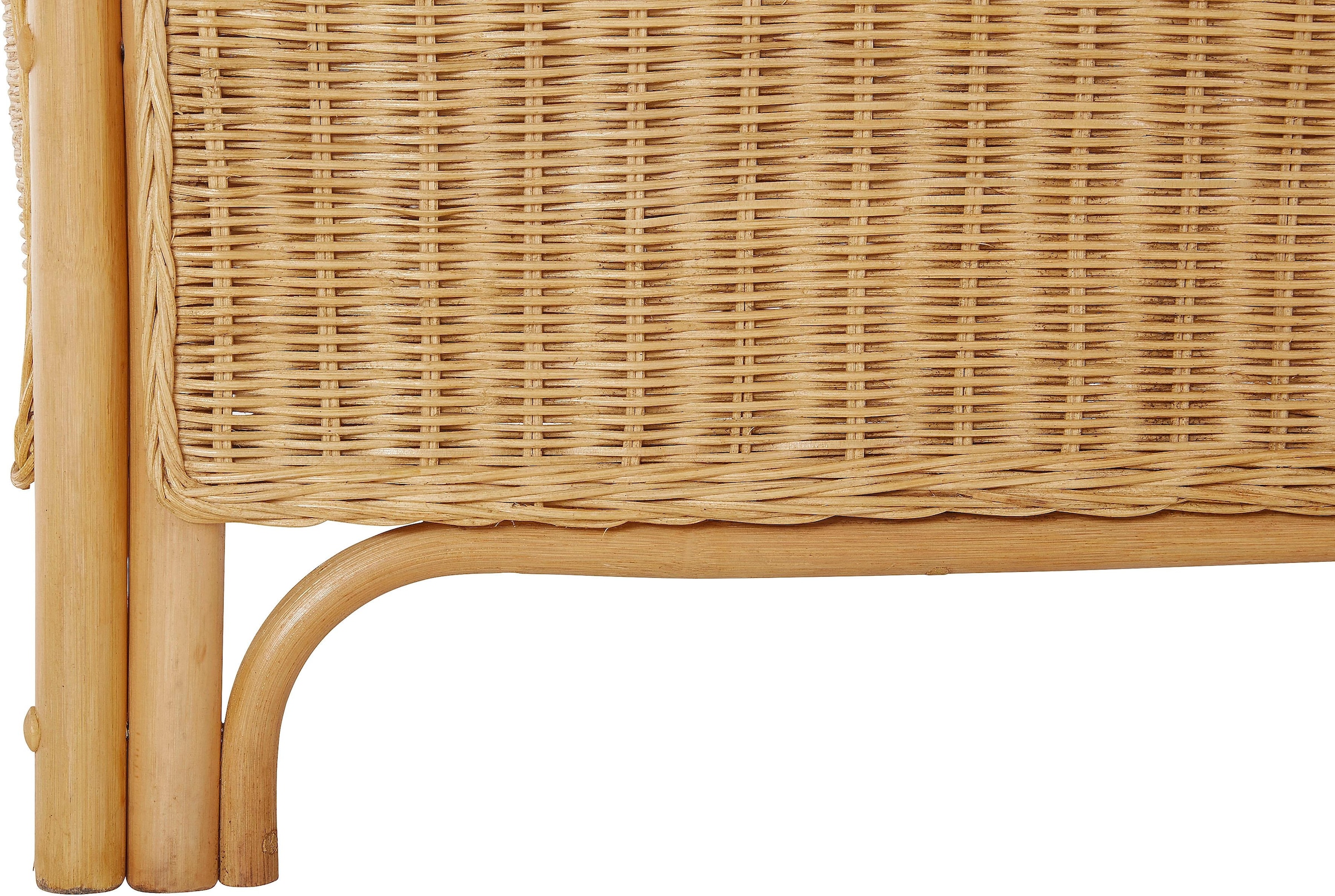 Home affaire Rattanstuhl »Frieda«, (Set), 2 St., mit Sitzhocker, inkl. Kissenauflagen
