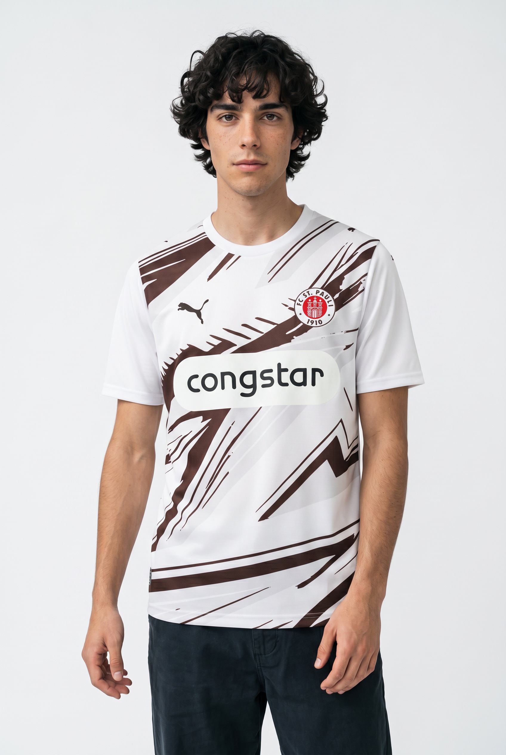 PUMA Fußballtrikot "FCSP AWAY JERSEY REPLICA" mit DryCELL-Technologie, atmungsaktiv, mit Rundhalsausschnitt
