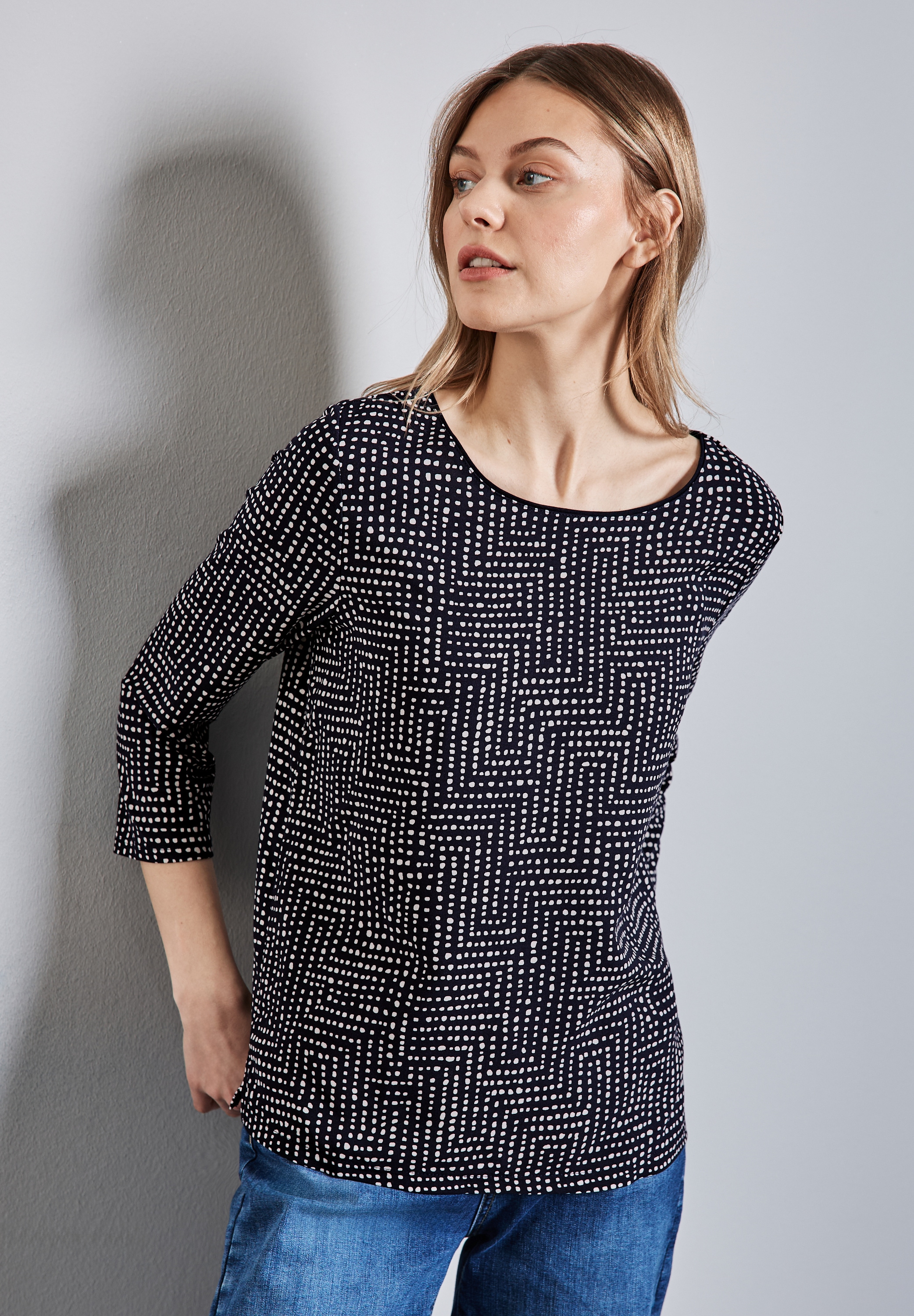 STREET ONE 3/4-Arm-Shirt »EVI« su All-Over Print