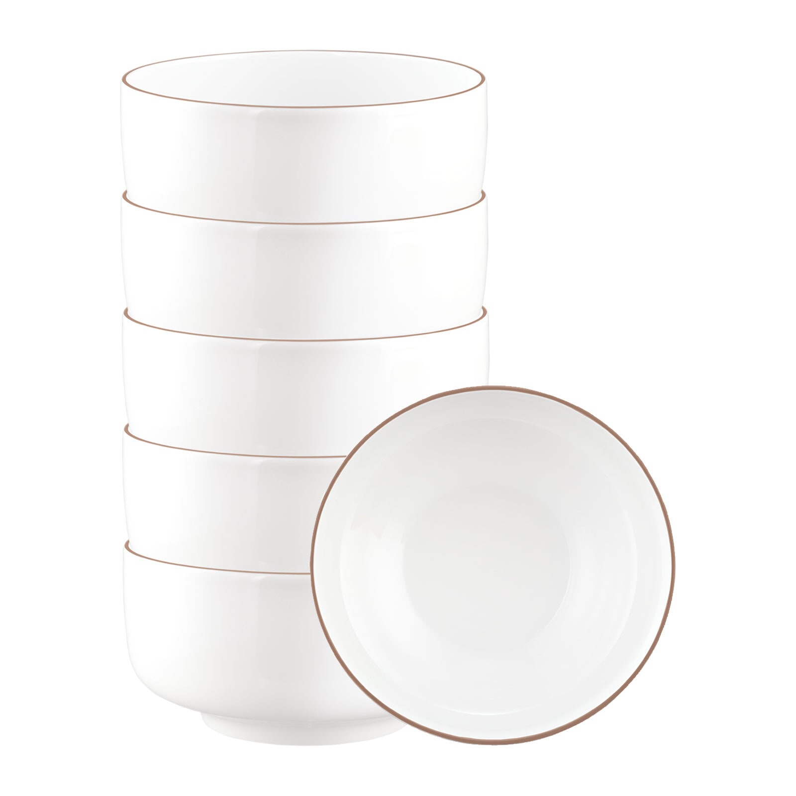 Seltmann Weiden Schale »Schüsseln Sento Home Pure Lines ø 20,3 cm 6er Set« 6 Stk. aus Porzellan Spülmaschinengeeignet, Mikrowellengeeignet, Ofenfest, Salamandergeeignet, Kühlschrankgeeignet, Gefrierschrankgeeignet