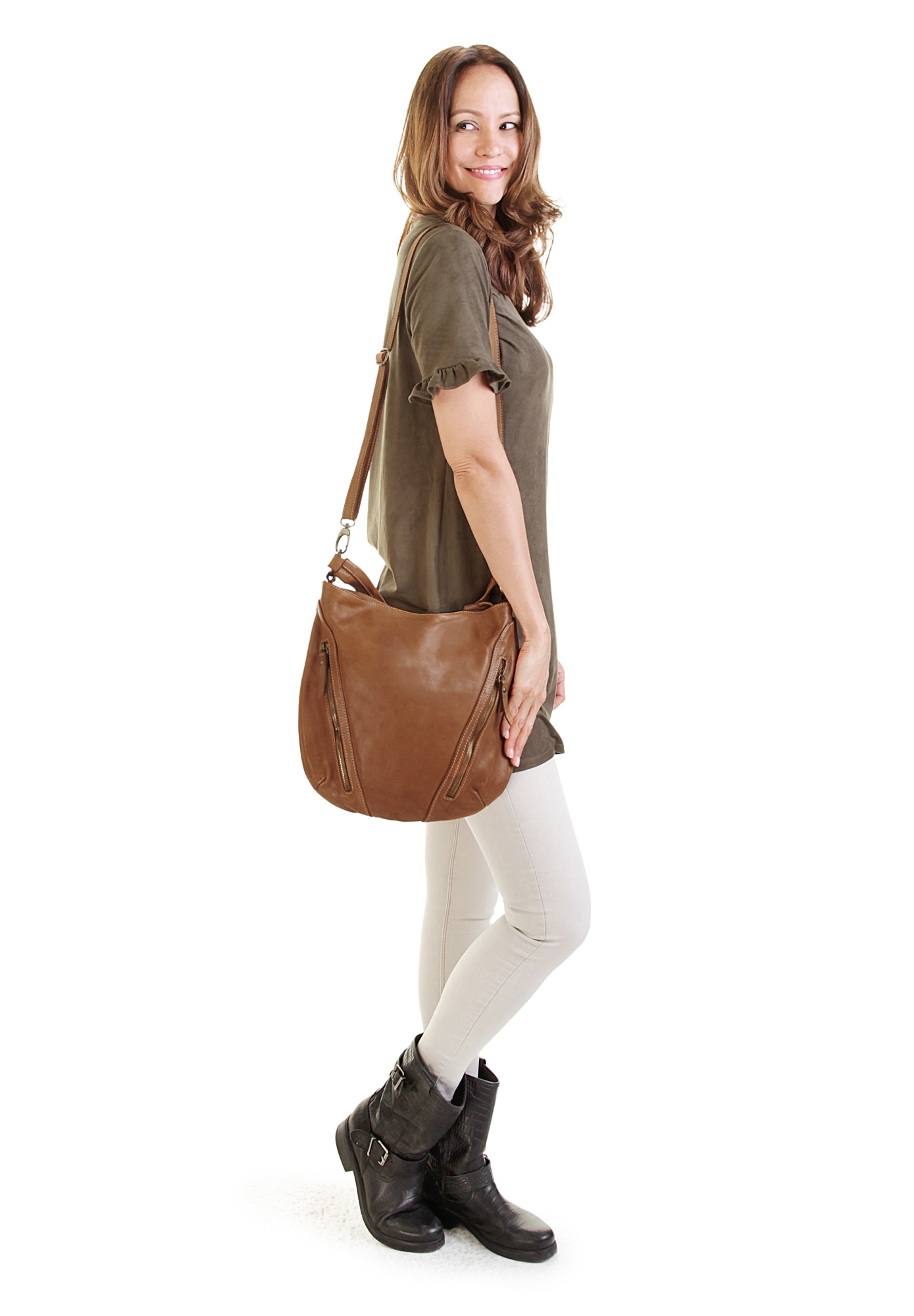 Cluty Shopper, echt Leder, Made in Italy