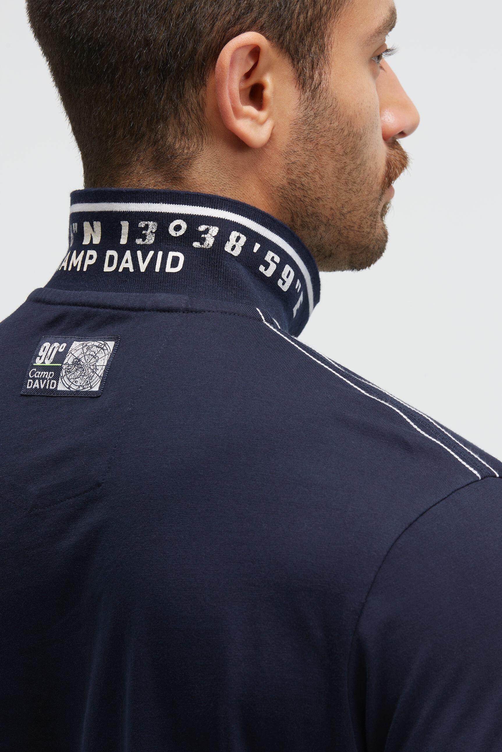 CAMP DAVID Poloshirt, mit Seitenschlitze
