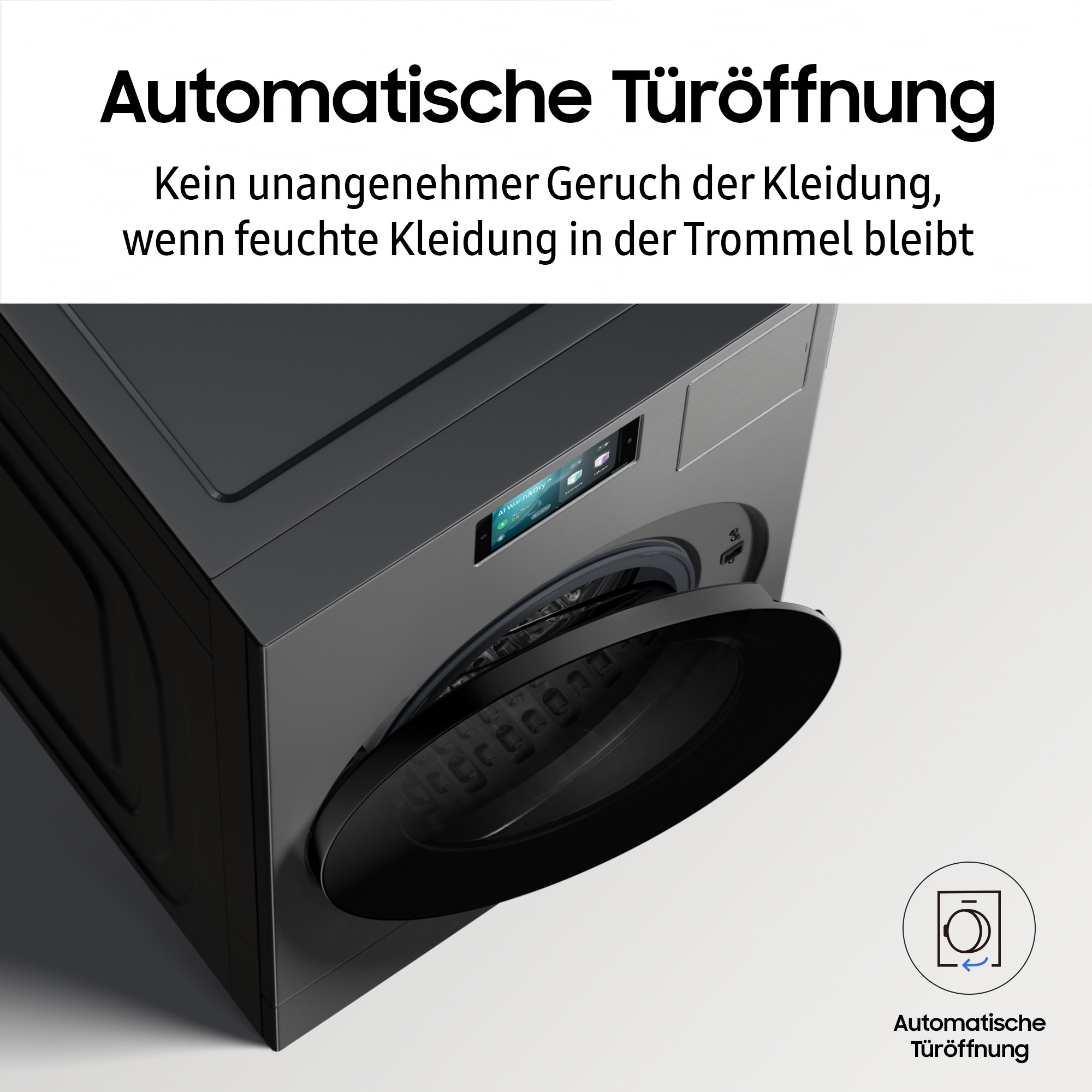 Samsung Waschtrockner »WD18DB8995BZT2«, Trommelreinigung+, Breite 75 cm, Tiefe 92cm, Höhe 111 cm