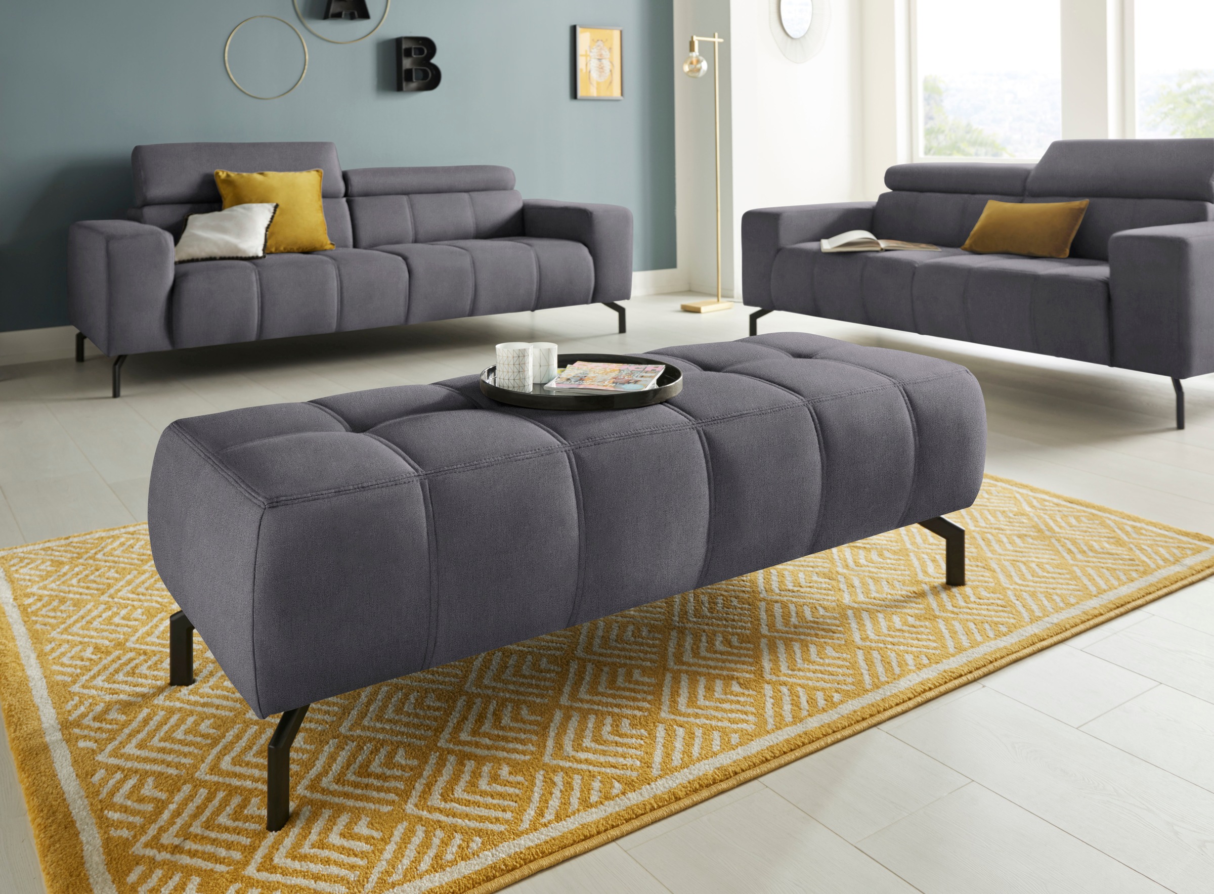 DOMO collection Polsterhocker »Cunelli«, passend zur "Cunelli"-Serie