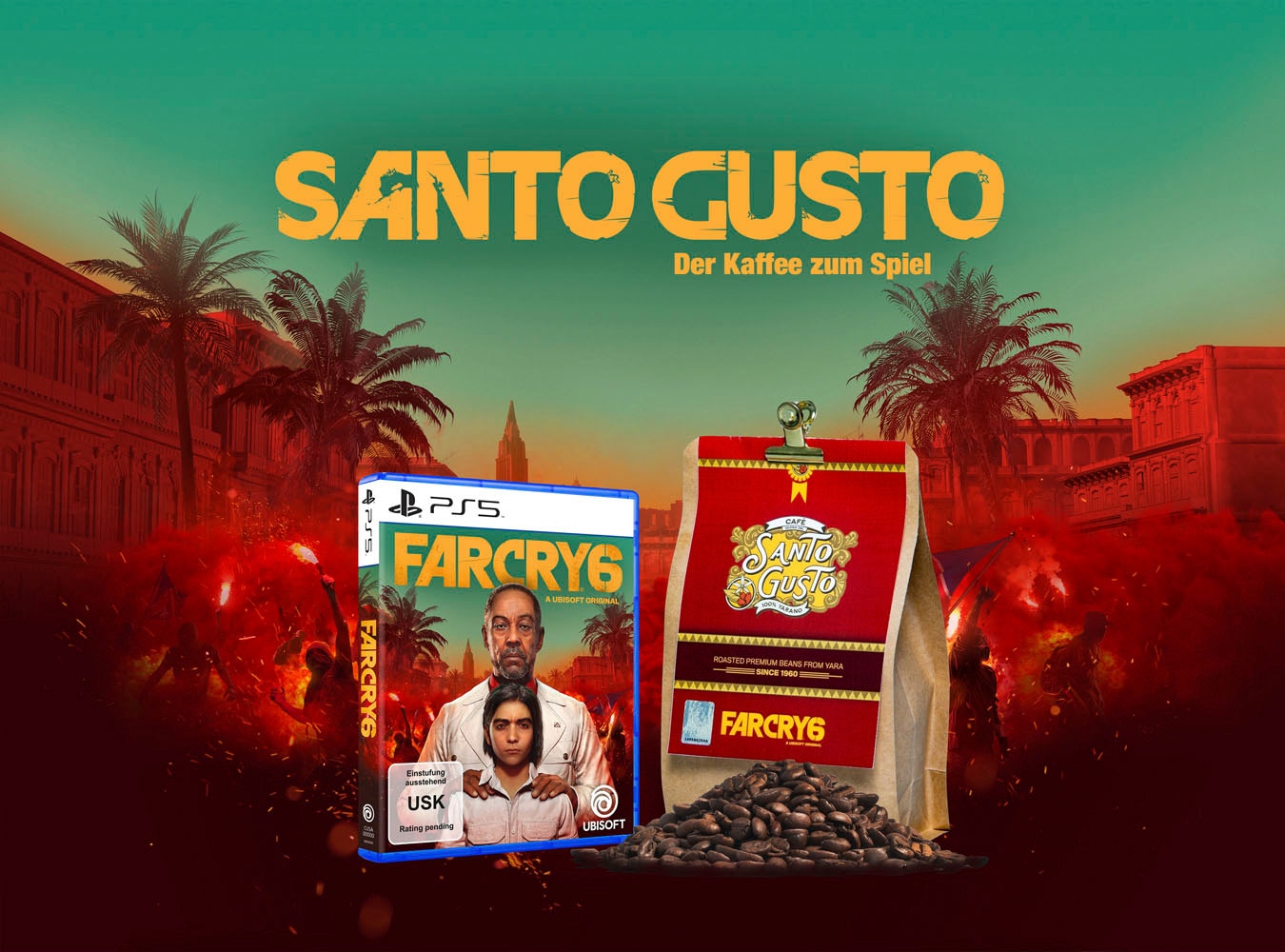 UBISOFT Spielesoftware »Far Cry 6«, PlayStation 5, inkl. 1kg Santa Gusto Kaffee kaufen
