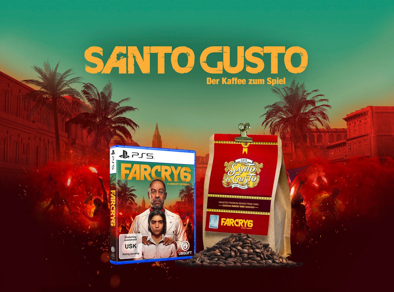 UBISOFT Spielesoftware »Far Cry 6«, PlayStation 5, inkl. 1kg Santa Gusto Kaffee