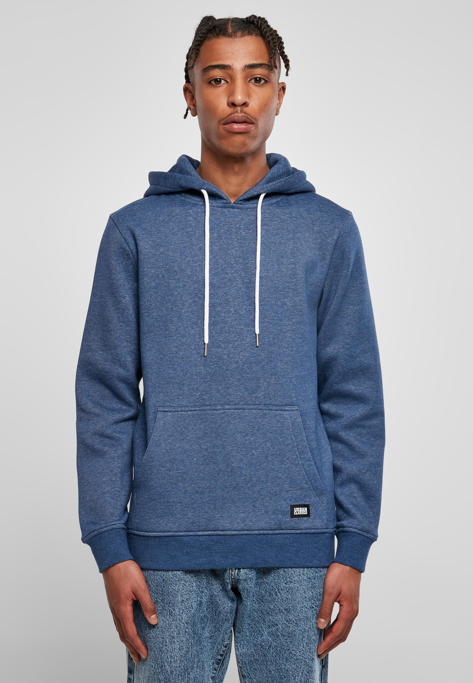 URBAN CLASSICS Sweatshirt »Urban Classics Herren Basic Melange Hoody«, (1 tlg.)