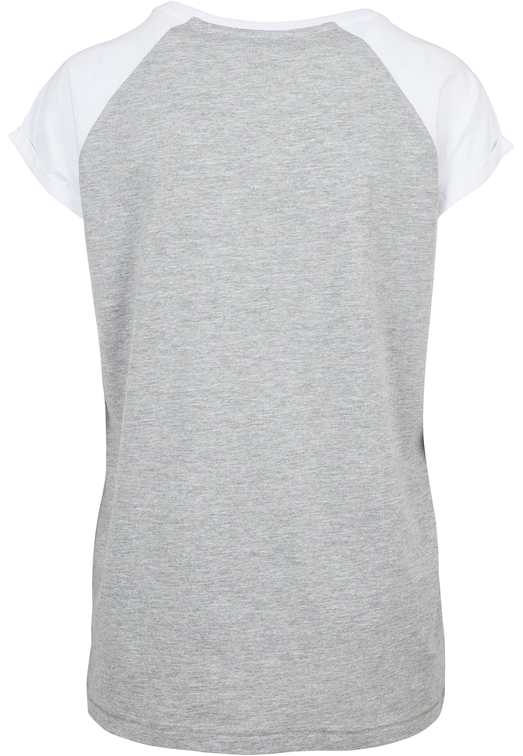 URBAN CLASSICS Kurzarmshirt "Urban Classics Damen Ladies Contrast Raglan Te günstig online kaufen