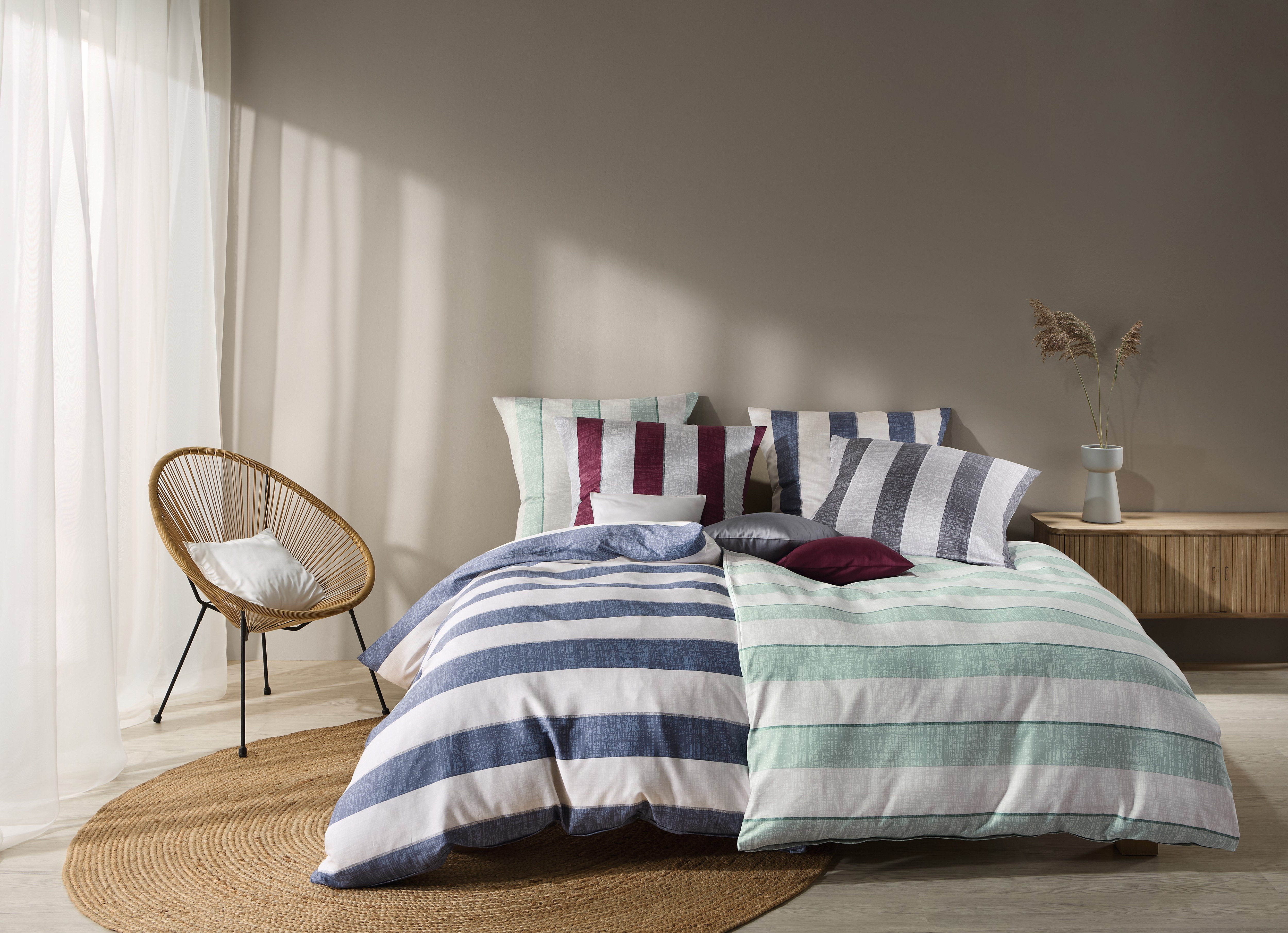 Thumbnail - Kaeppel Bettwäsche "College" 2 Stk. tlg. Mit breiten Streifen