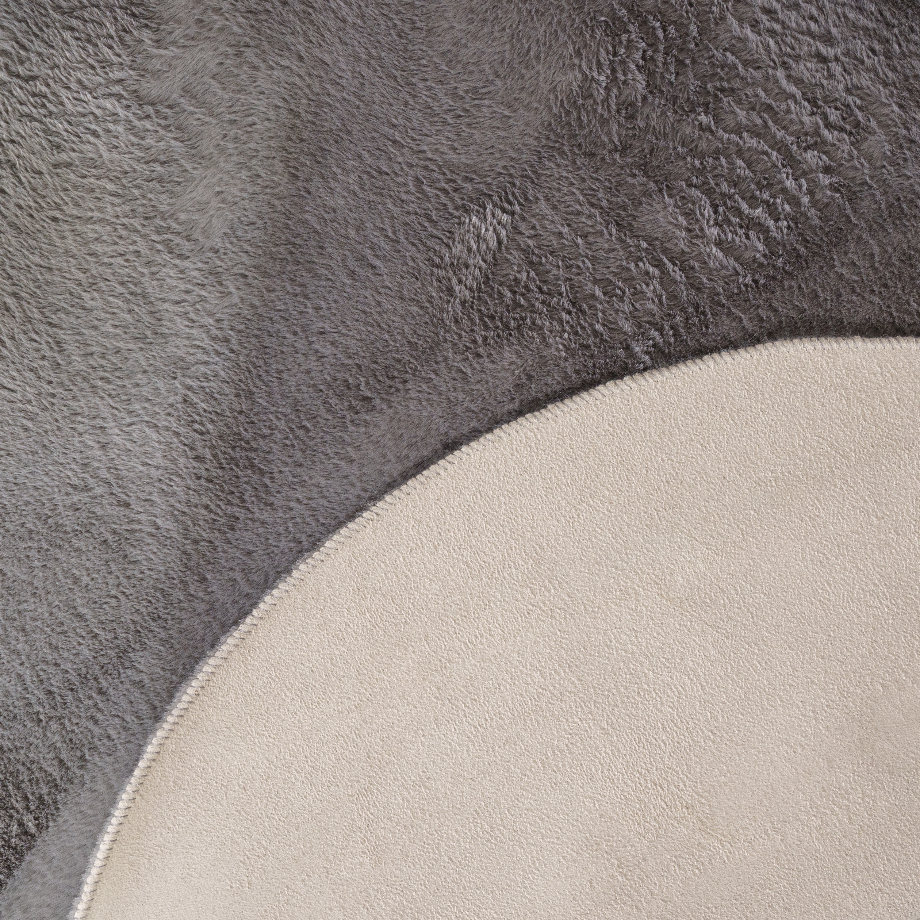 Thumbnail - Paco Home Fellteppich "Pelt 640" fellförmig 16 mm Höhe Kunstfell, Uni Farben, sehr weicher Flor