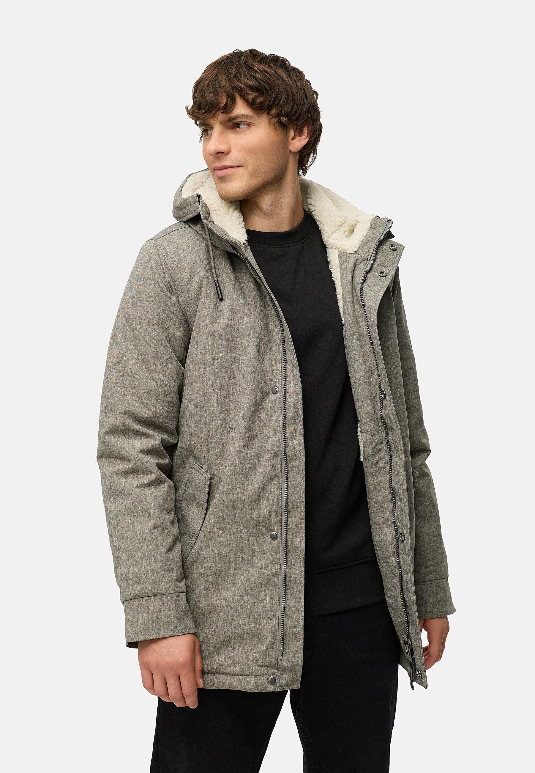 Ragwear Kurzmantel »Mr Smithem YOUMODO« wasserdichte lange Herren Winterjacke mit Kapuze