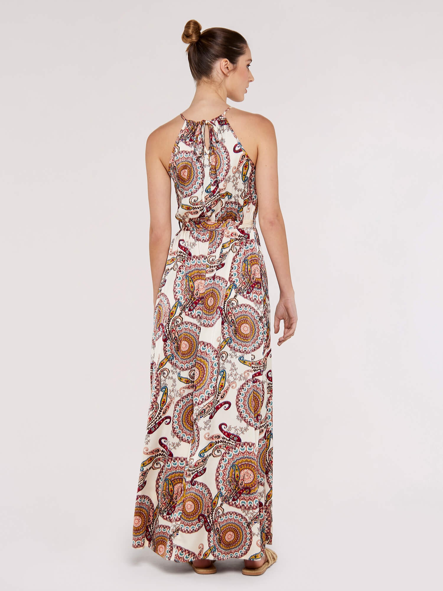 Apricot Druckkleid »Maxikleid« 2 tlg. mit Taillenbindeband