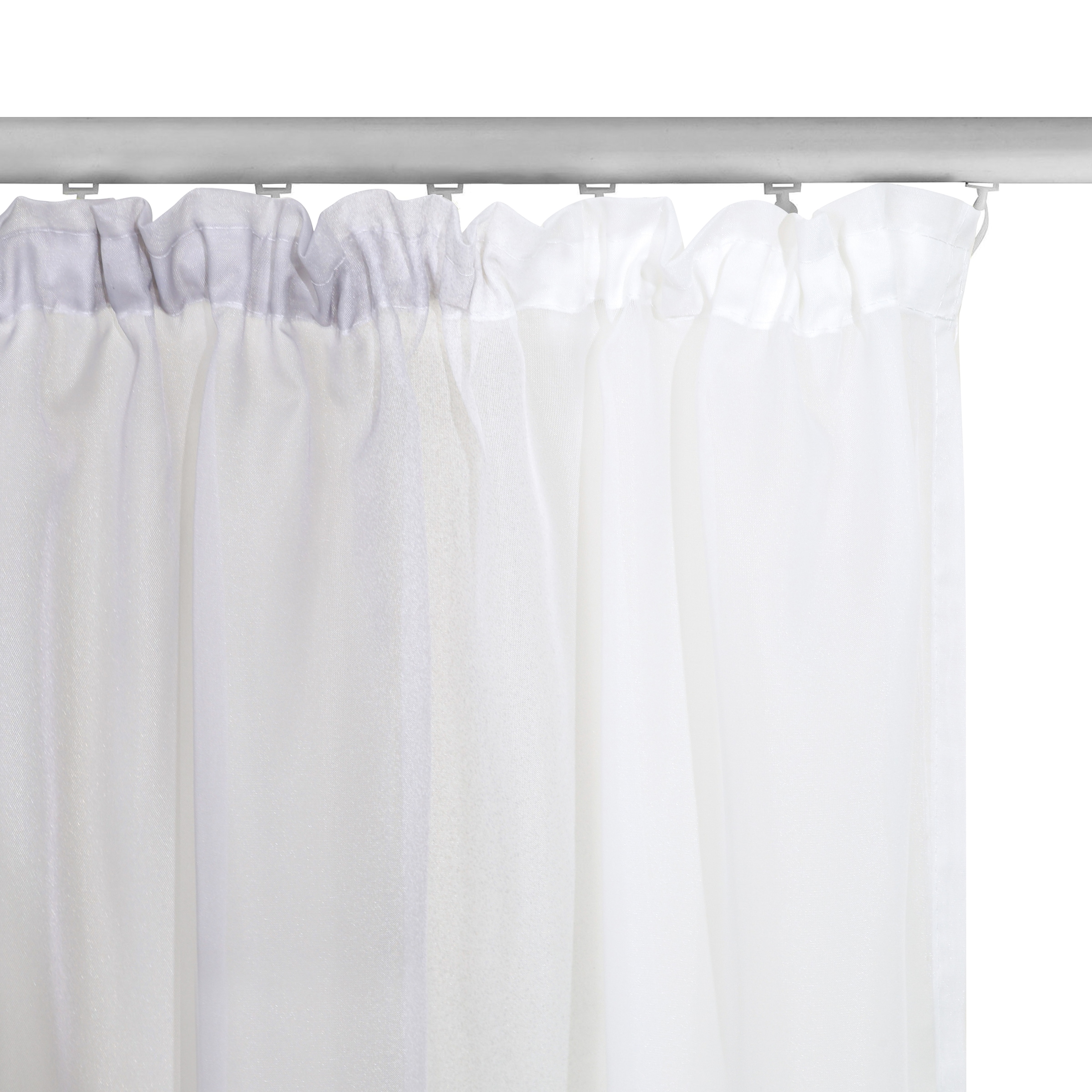 OTTO home Gardine »Nivva, 2er-Set, Kräuselband, transparent« Kräuselband 2 Stk. tlg. Transparent, Kräuselband, Pflegeleicht, 2er Set