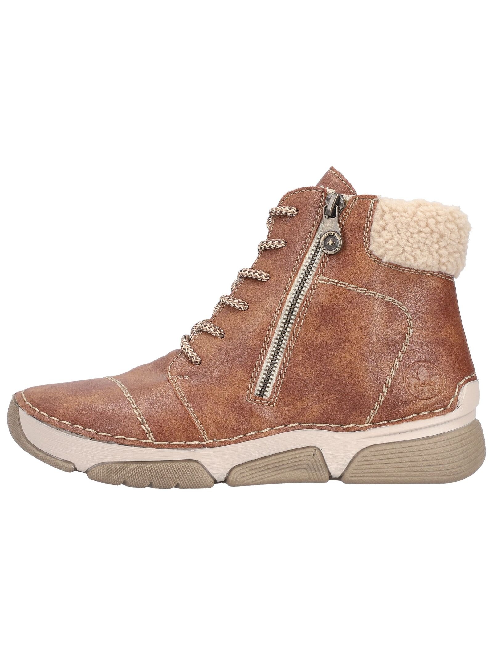 Rieker Schnürstiefelette »Rieker Stiefelette Lederimitat/Textil«