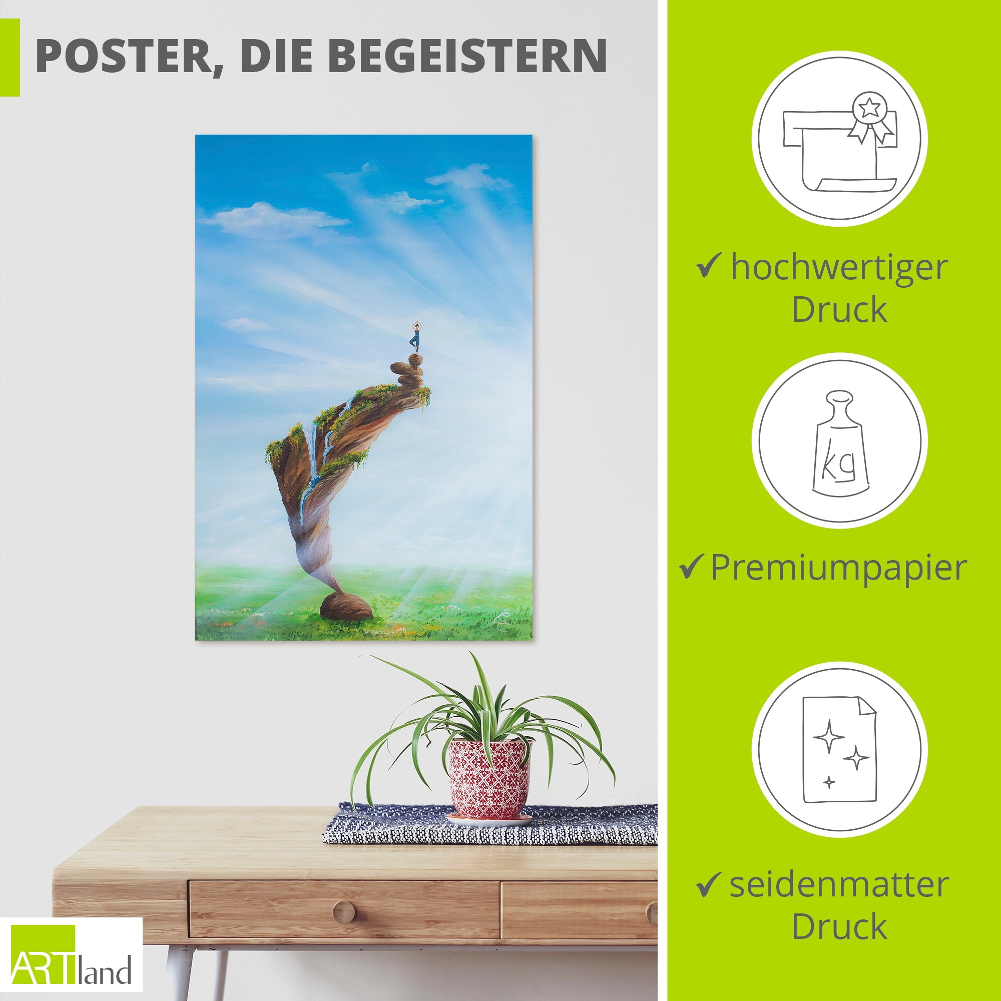Artland Wandbild »Im Ausgleich« 1 Stk. tlg. als Alubild, Leinwandbild, Poster, Wandaufkleber in verschied. Größen