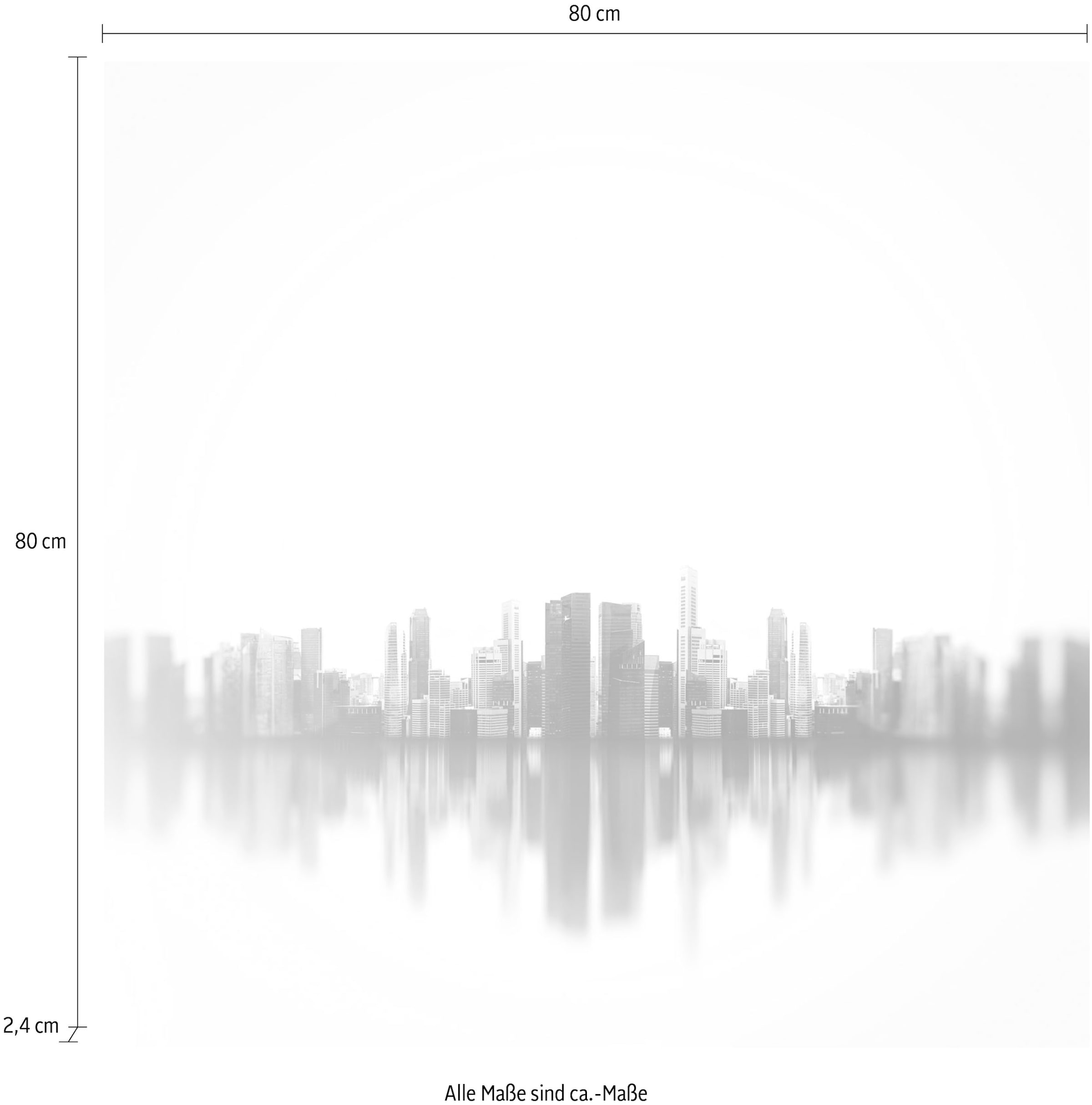 queence Acrylglasbild »Skyline«, Skyline-Gebäude-Städte, Fine Art-Print in Galeriequalität