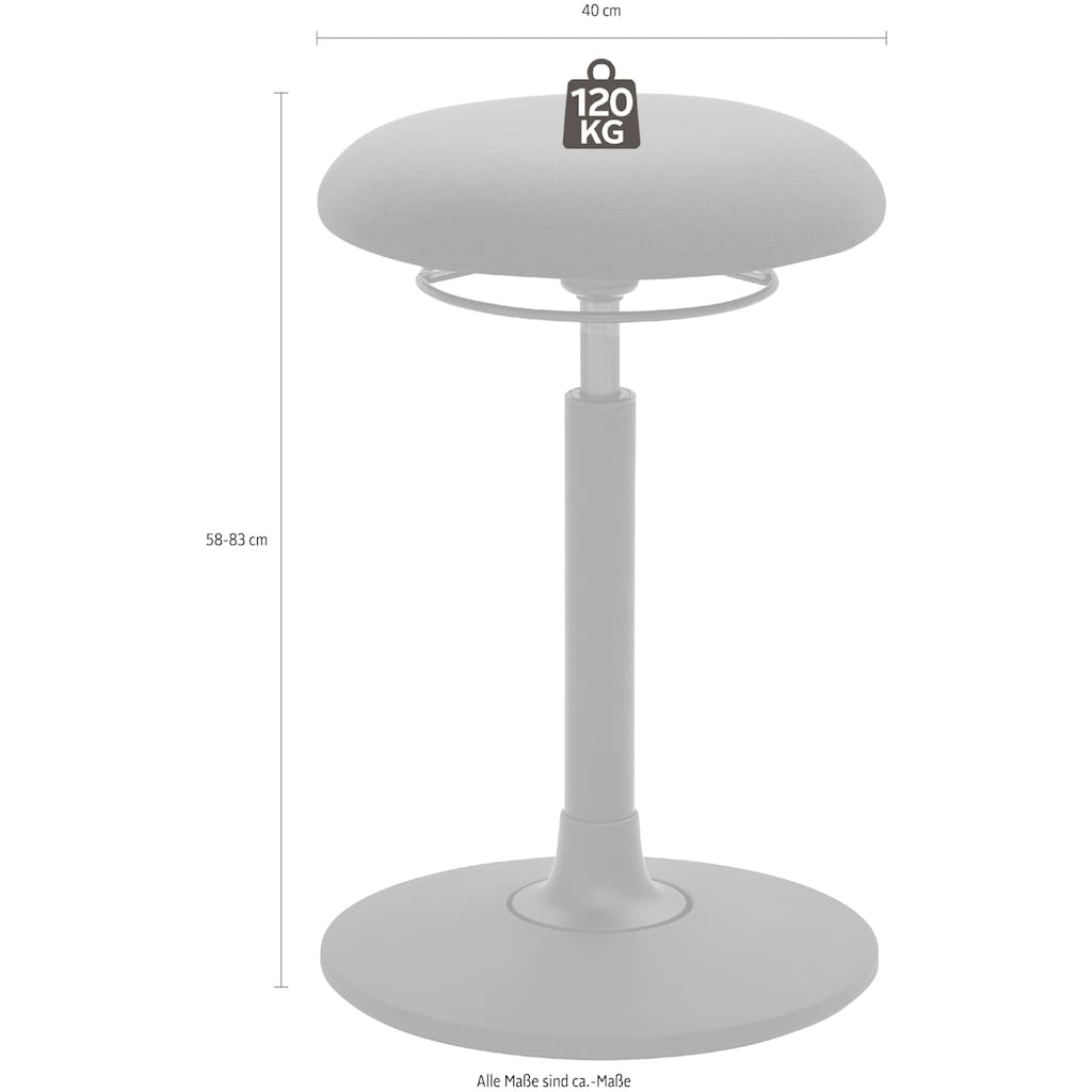 Mayer Sitzmöbel Arbeitshocker »Pendelhocker myMOBILIS«, ermöglicht dynamisches Sitzen