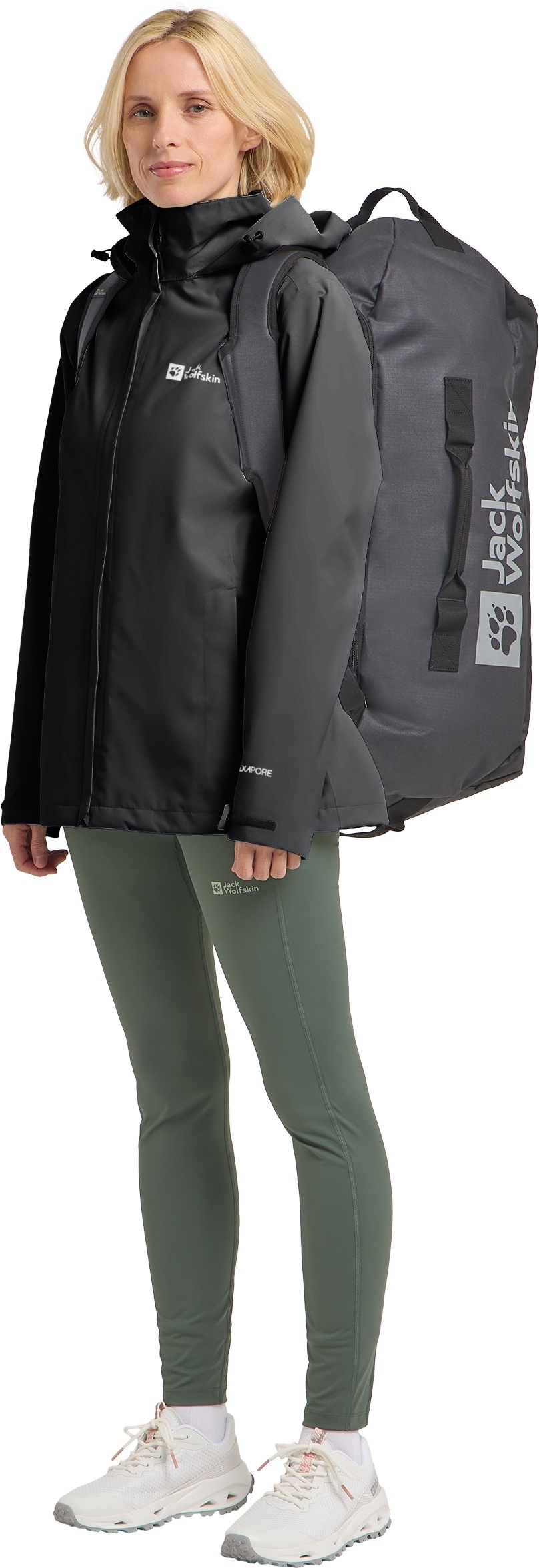 Jack Wolfskin Funktionsjacke »TRAILTIME 2L JKT W«, mit Kapuze