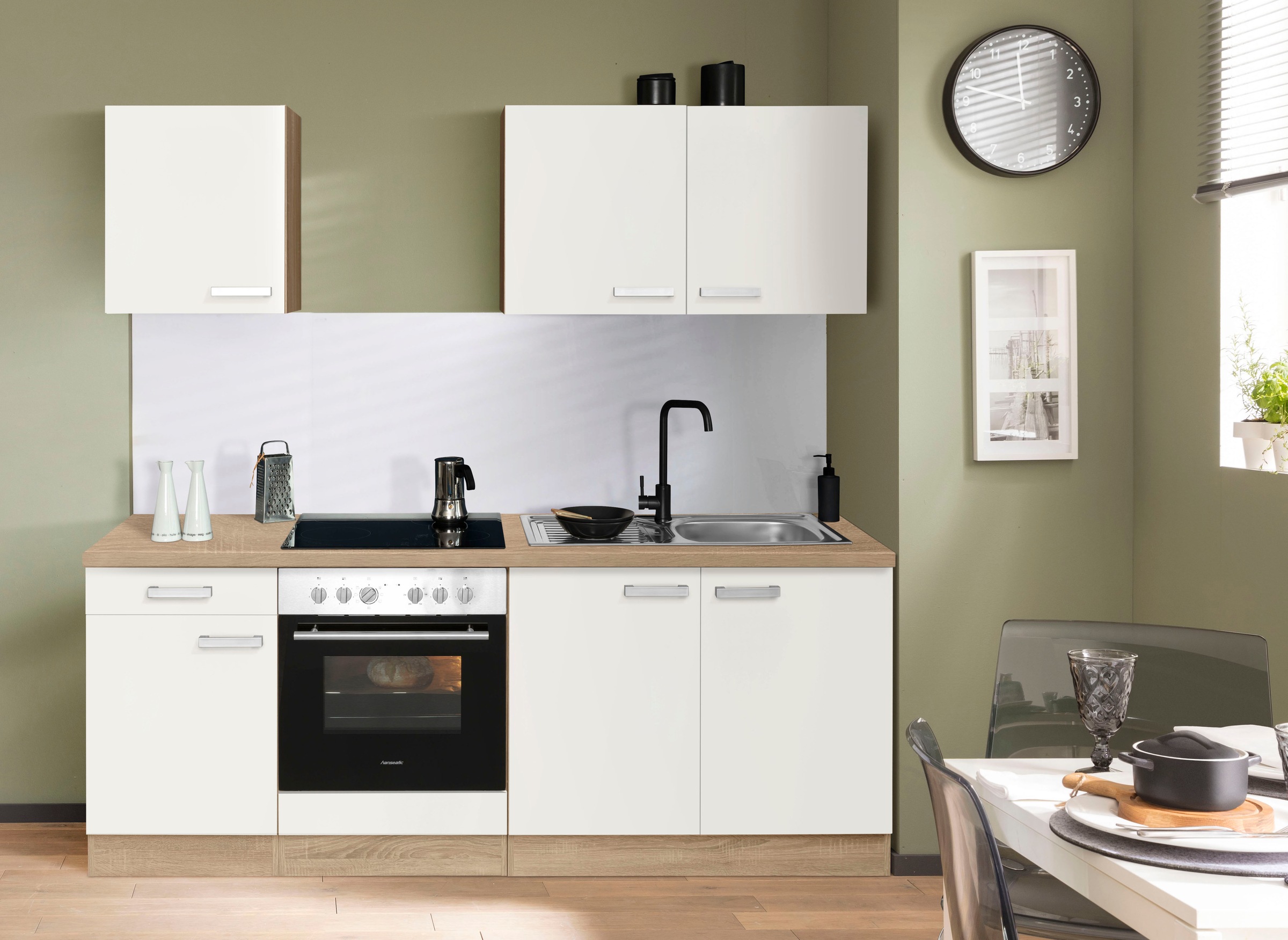 OPTIFIT Küchenzeile "Leer Breite 210 cm" mit Hanseatic-Geräten, wahlweise m günstig online kaufen