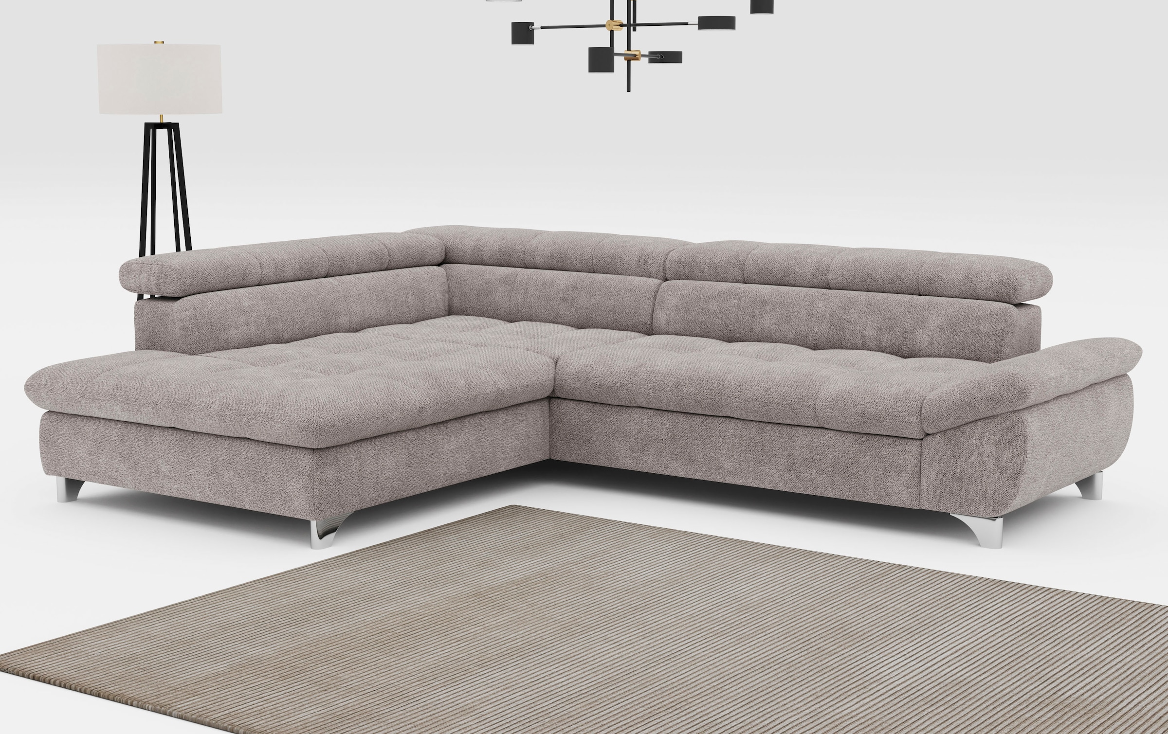 COTTA Ecksofa "Gemini L-Form", mit Kopfverstellung, optional mit Schlaffunk günstig online kaufen