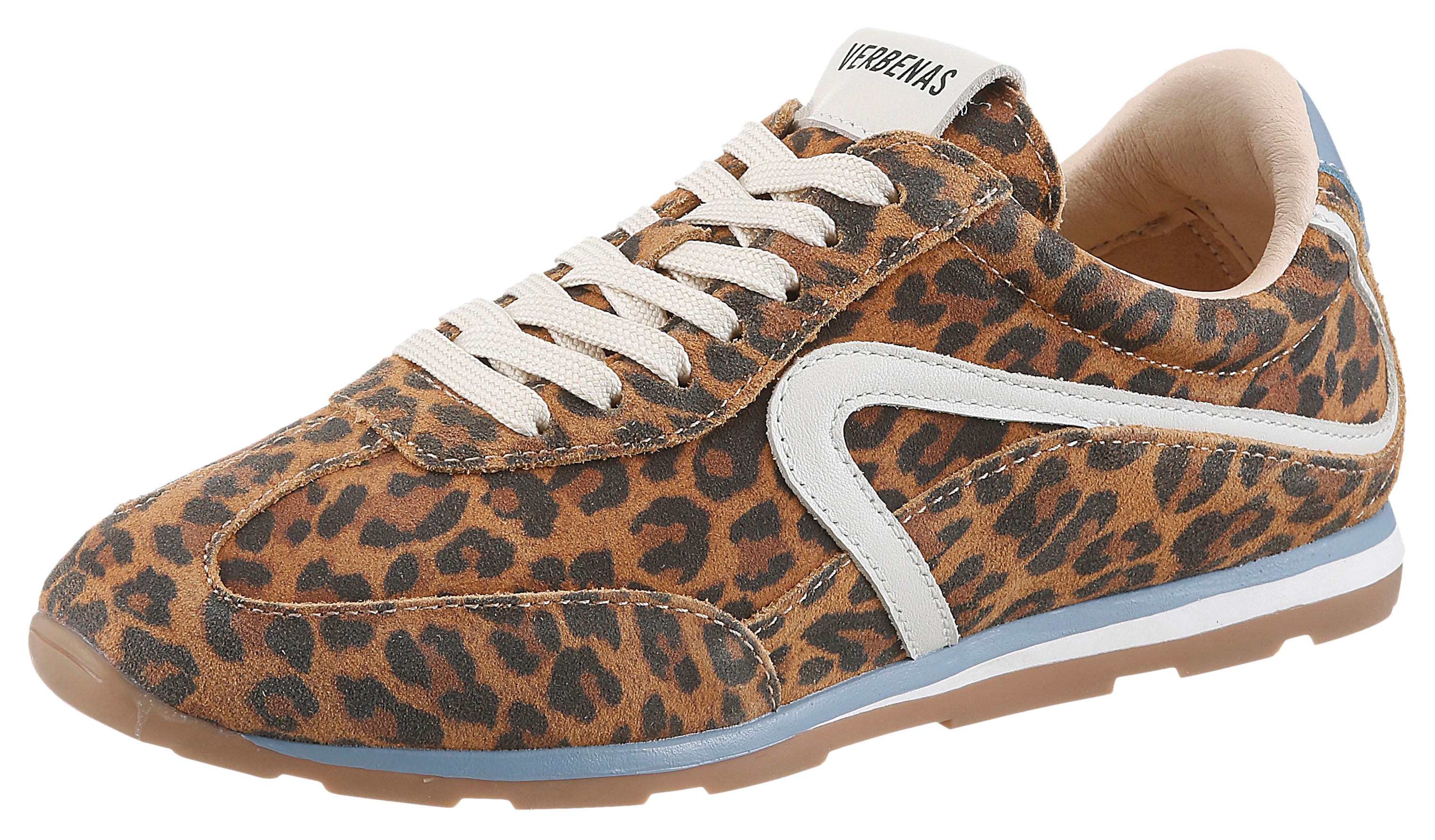 VERBENAS Keilsneaker "JAMAIC LEO SUMMER" Retrosneaker, Schnürer, Freizeitschuh im Leo-Look