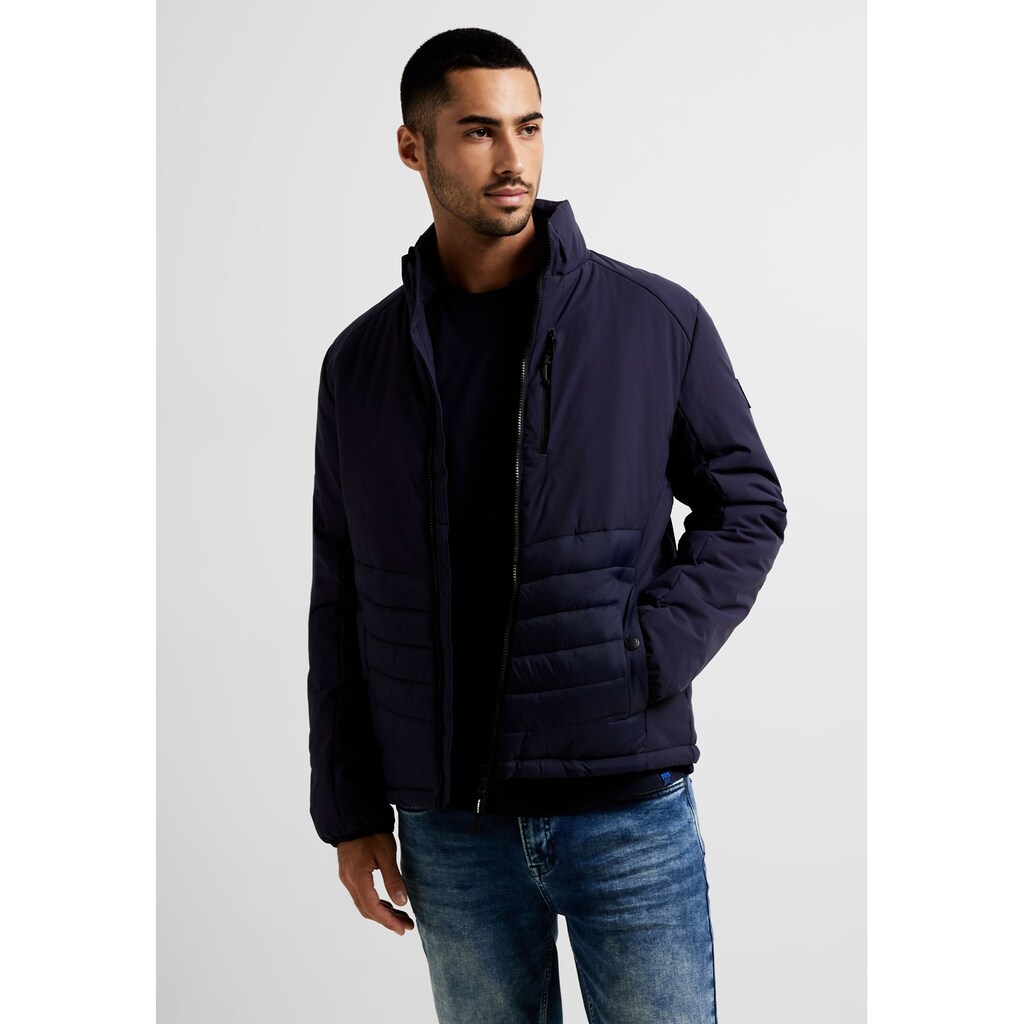 STREET ONE MEN Steppjacke, ohne Kapuze, mit Brusttasche