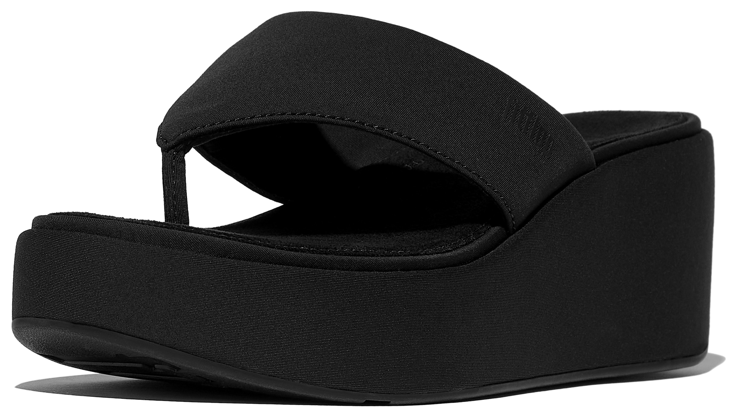 Fitflop Zehentrenner »PLATFFORMS WEDGE«, Keilsandale, Plateauschuh mit gepaddeter Bandage
