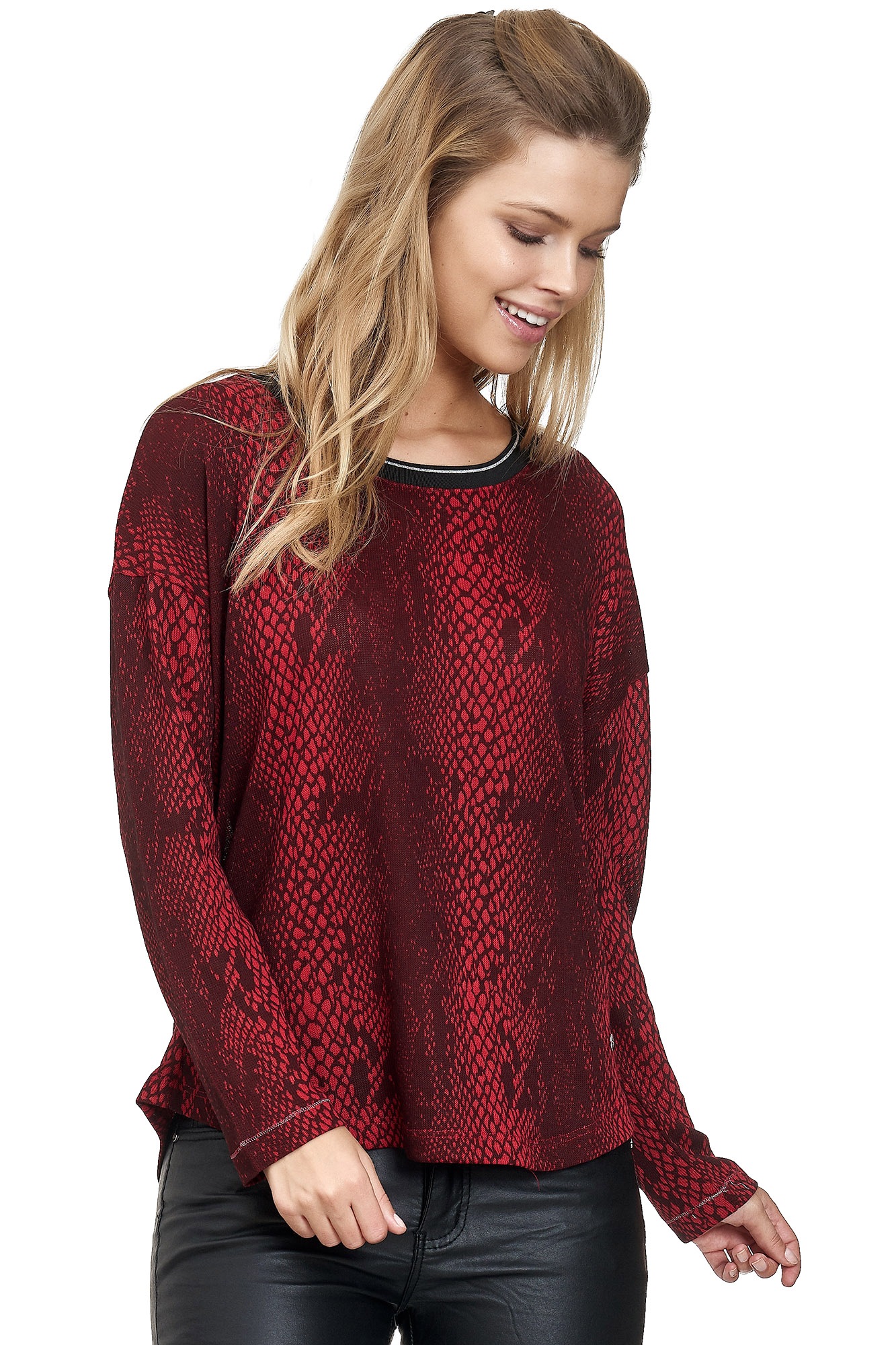 Decay Langarmshirt, mit tollem Schlangen-Muster