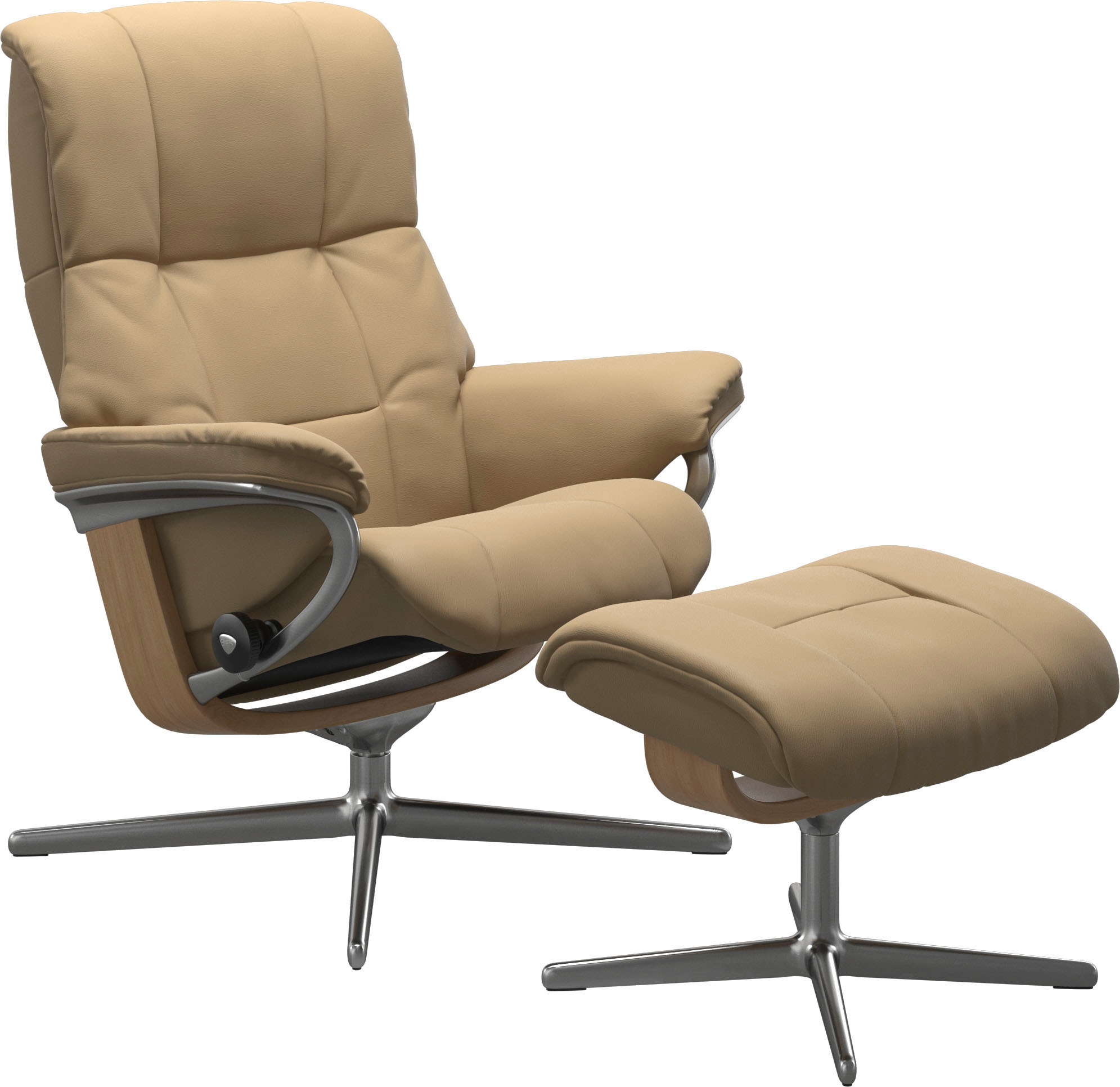 Stressless® Fußhocker »Mayfair«, mit Cross Base, Größe S, M & L, Holzakzent Eiche